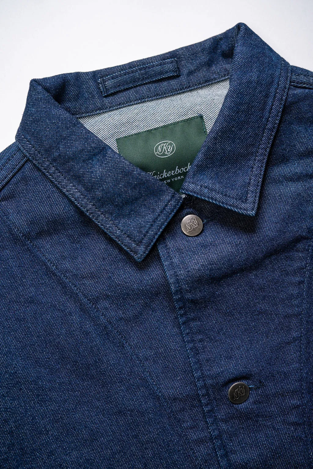 Knickerbocker Factory Denim Chore Coat - Dark Indigo sold by Franklin and Poe product image thumbnail 5