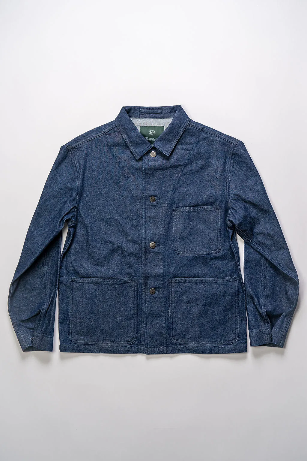 Knickerbocker Factory Denim Chore Coat - Dark Indigo sold by Franklin and Poe product image thumbnail 4