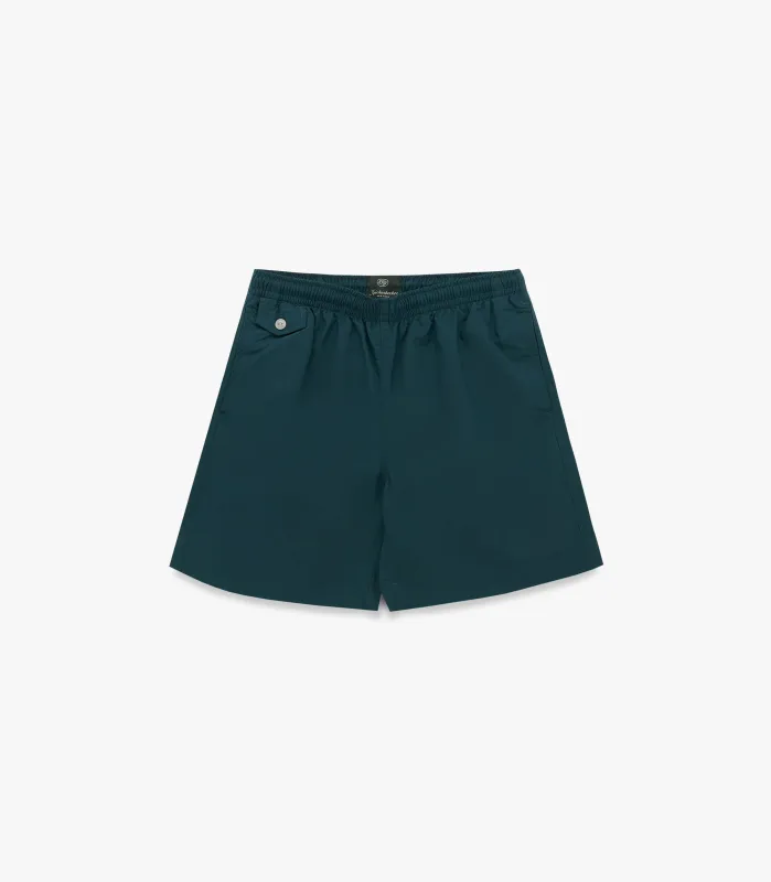 Knickerbocker Brighton Recycled Swim Short - Teal sold by Franklin and Poe