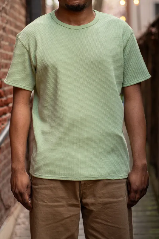 Knickerbocker Box Knit T-Shirt - Green sold by Franklin and Poe