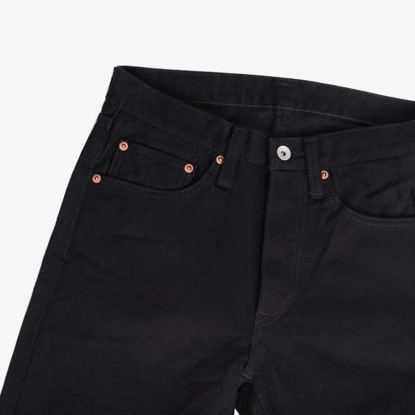 Iron Heart IH-555S-142bb 14oz Selvedge Denim Super Slim Cut Jeans - Black/Black sold by Franklin and Poe product image thumbnail 4