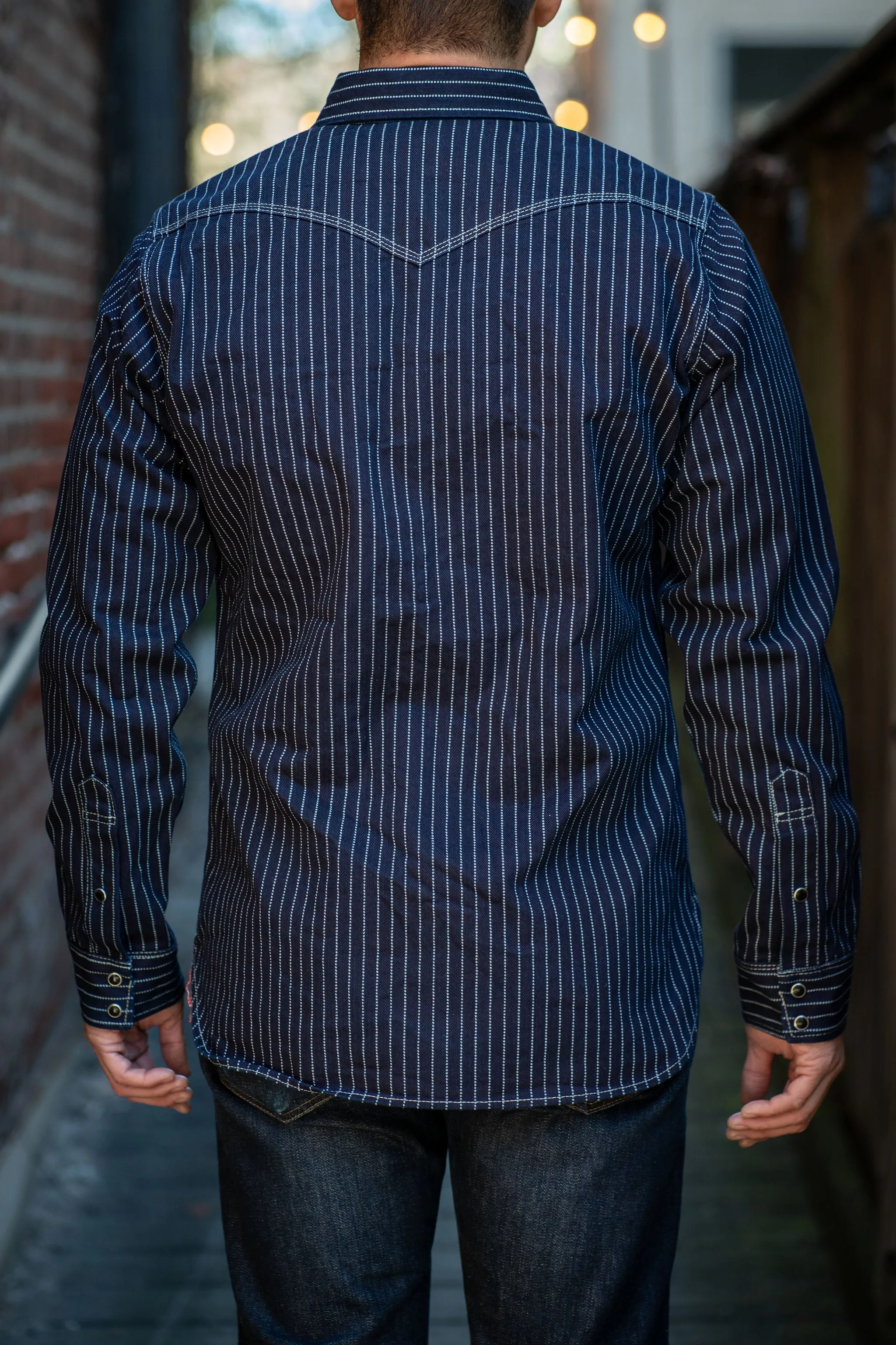 Iron Heart IHSH-62-IND 12oz Wabash Western Shirt - Indigo sold by Franklin and Poe product image thumbnail 3