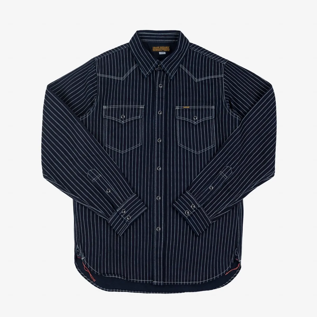 Iron Heart IHSH-62-IND 12oz Wabash Western Shirt - Indigo sold by Franklin and Poe product image thumbnail 4