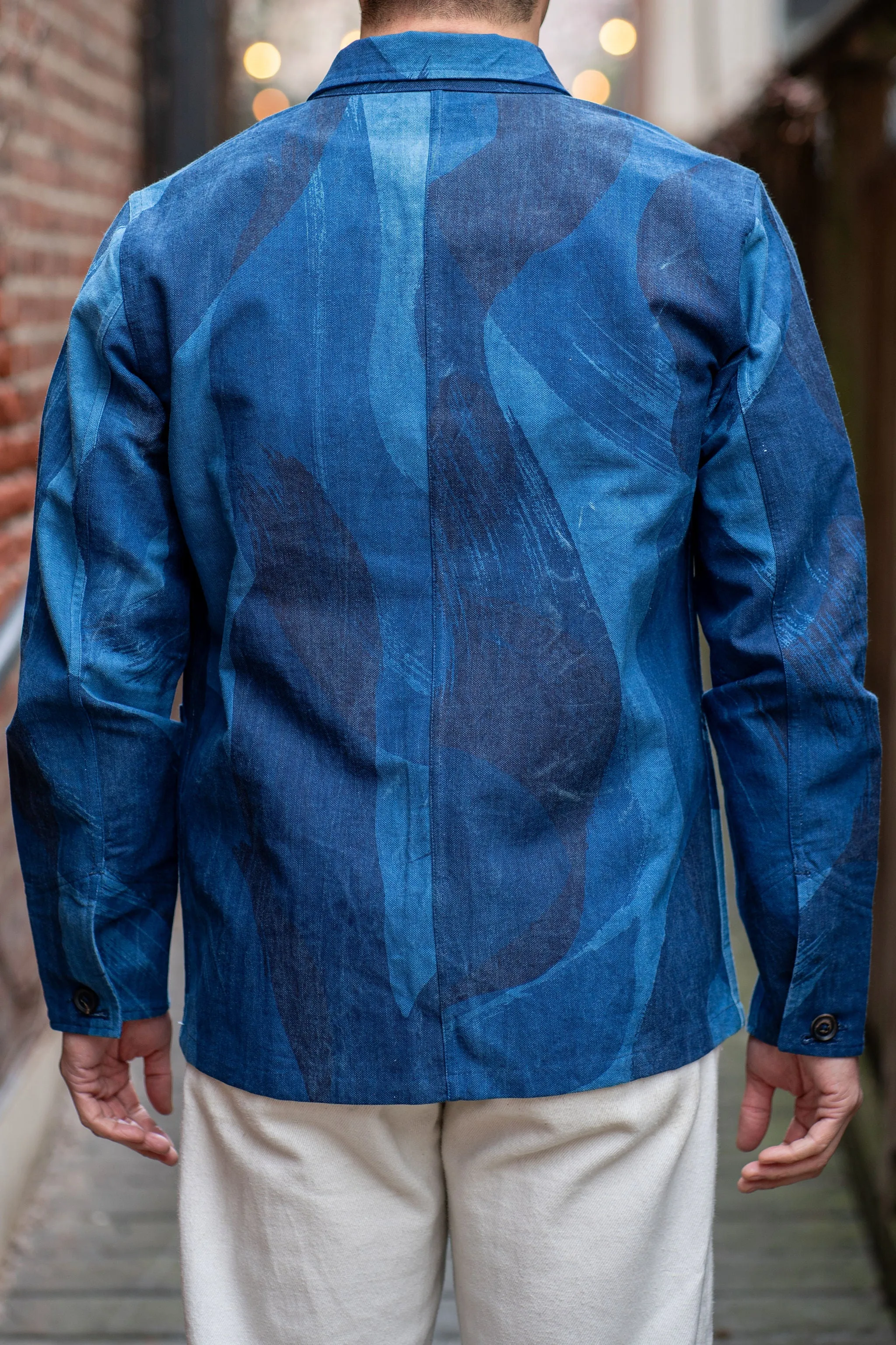 Indi + Ash Study Jacket - Organic Cotton Canvas Paintbrush Camo sold by Franklin and Poe product image thumbnail 3