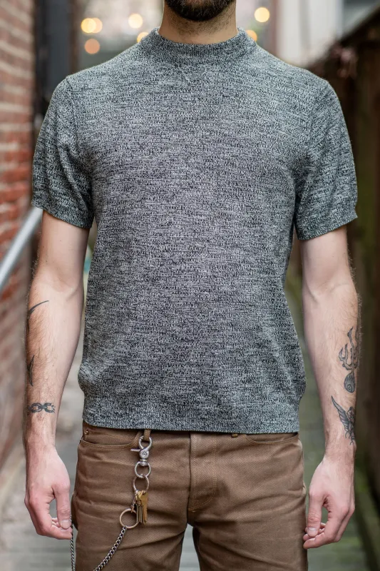 3sixteen Knit T-shirt - Black Marled Yarn sold by Franklin and Poe