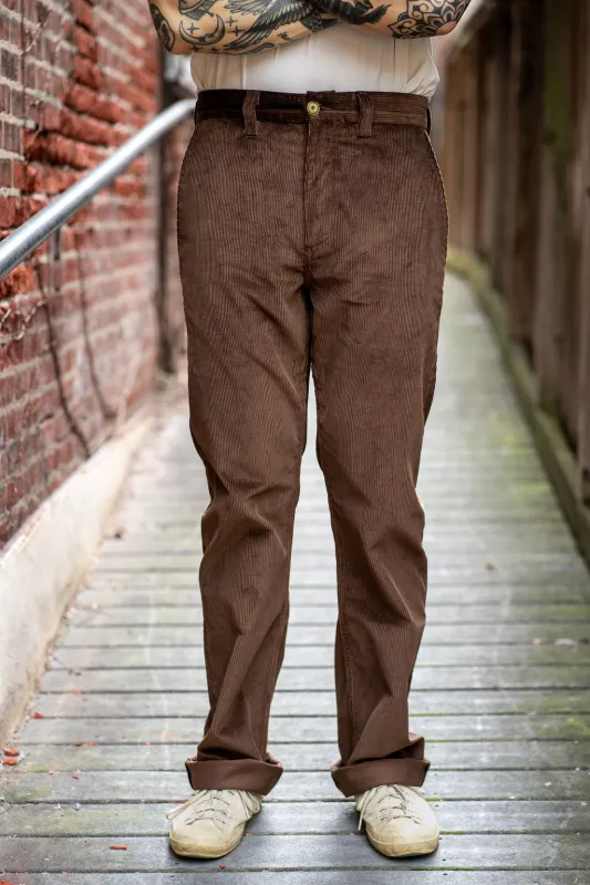 Freenote Cloth Deck Pant - Chocolate Cord sold by Franklin and Poe