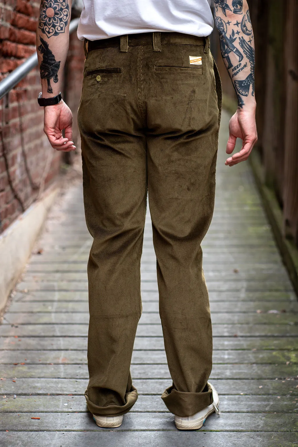 Freenote Cloth Deck Pant - Olive Cord sold by Franklin and Poe product image thumbnail 2