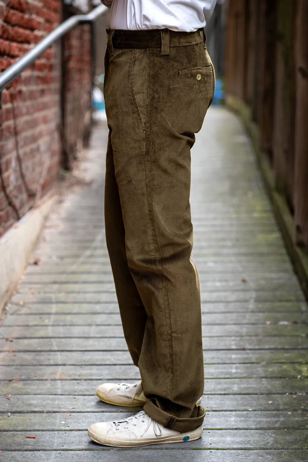 Freenote Cloth Deck Pant - Olive Cord sold by Franklin and Poe product image thumbnail 3