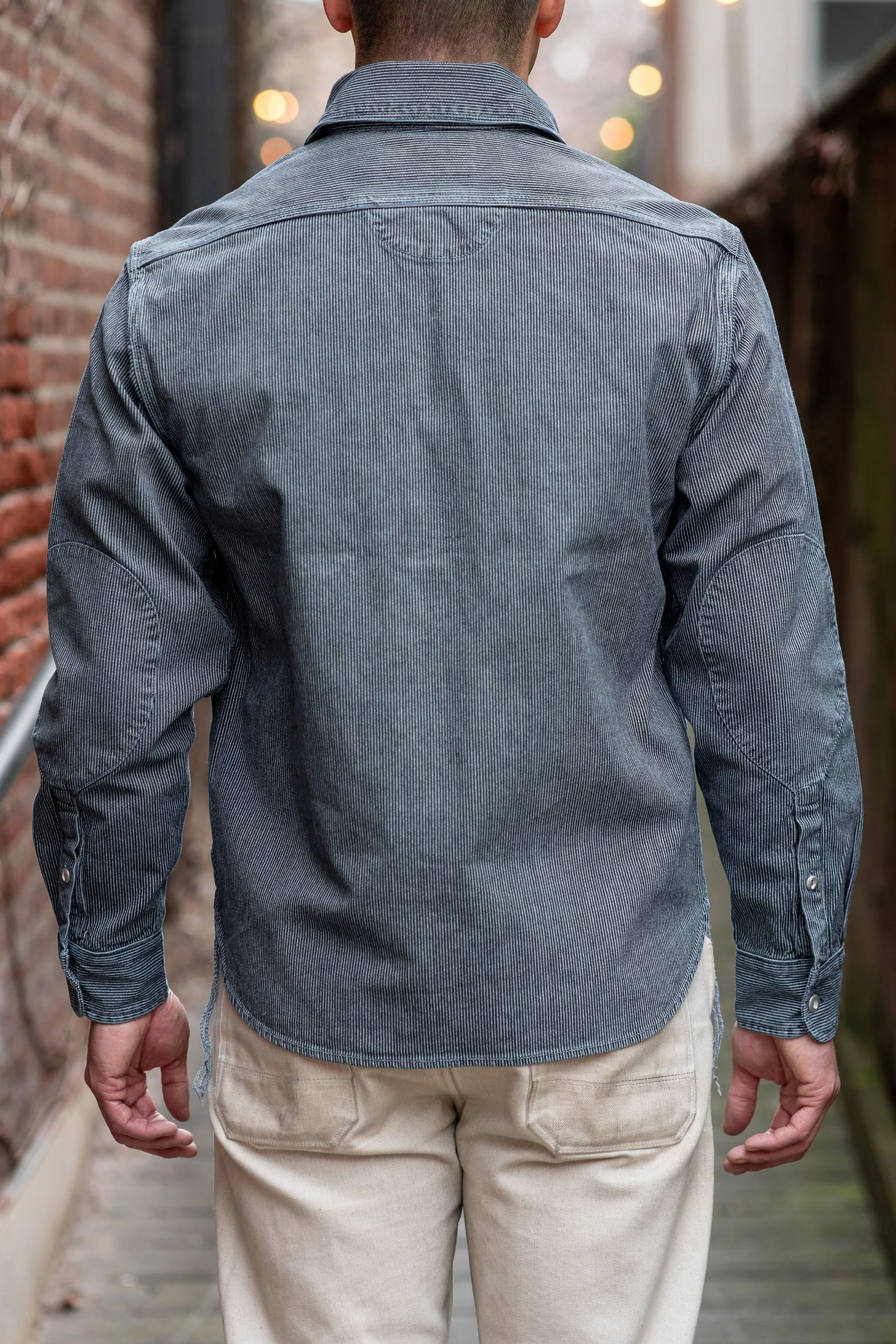 Freenote Cloth Lambert - Stone Washed Stripe sold by Franklin and Poe product image thumbnail 3