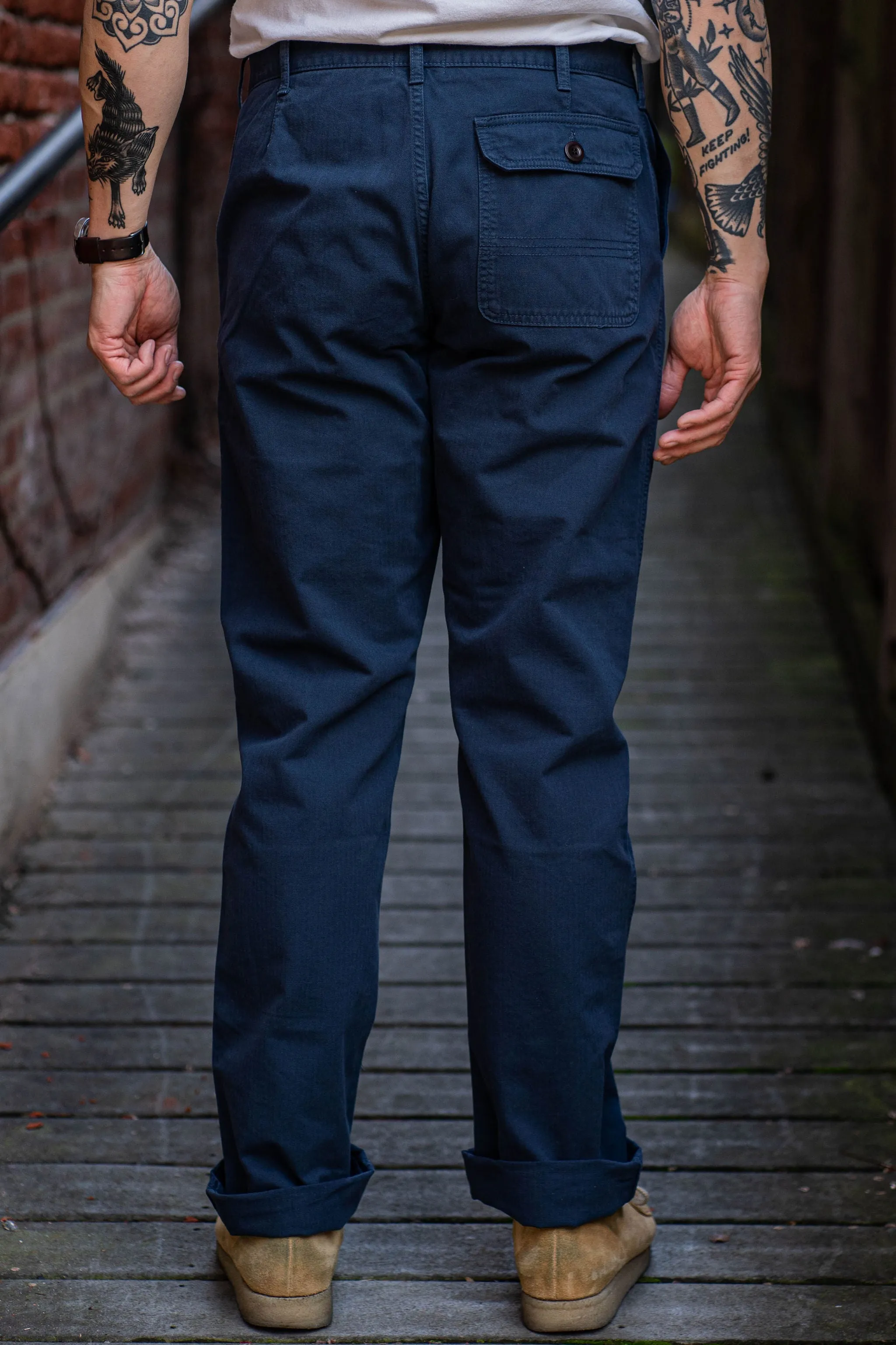 Heimat Textil Journey Pant - Herringbone Ink sold by Franklin and Poe product image thumbnail 3