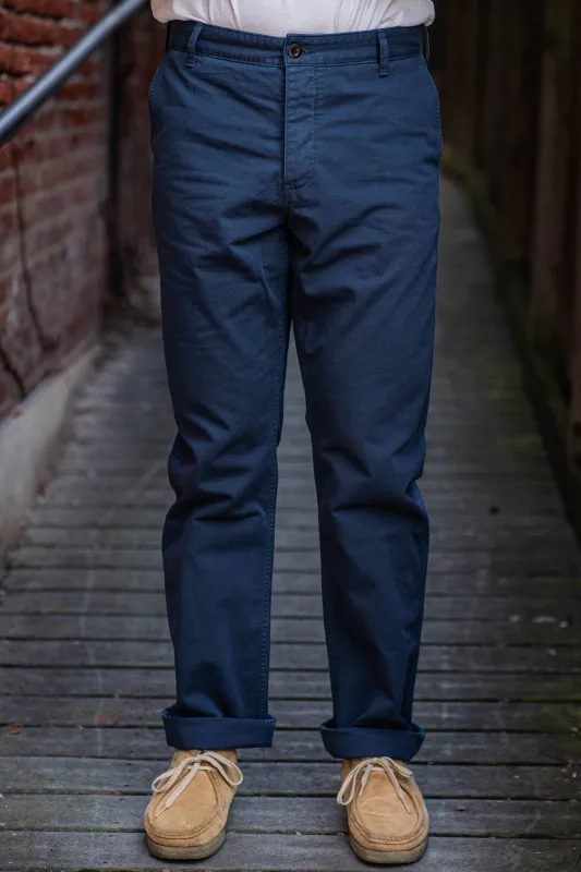 Heimat Textil Journey Pant - Herringbone Ink sold by Franklin and Poe