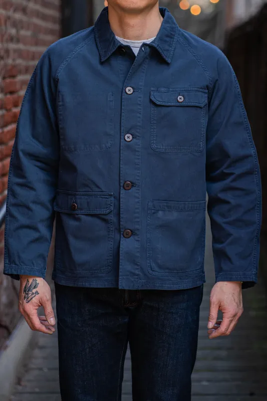 Heimat Textil Journey Coat - Herringbone Ink sold by Franklin and Poe