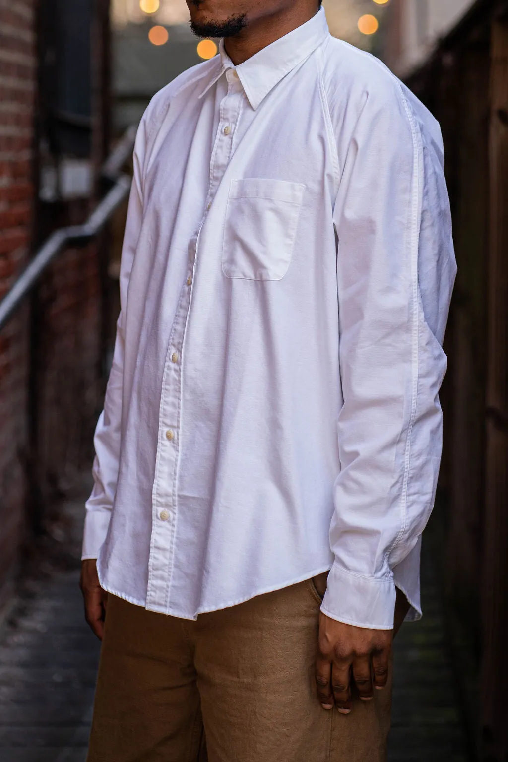 Heimat Textil Oxford Shirt - White sold by Franklin and Poe product image thumbnail 2