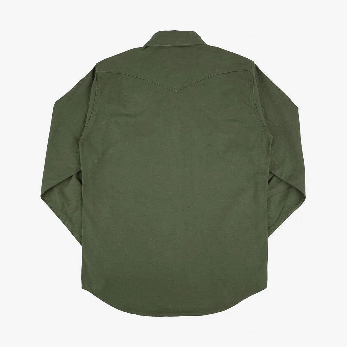 Iron Heart IHSH-381-OLV 9oz Military Serge CPO Shirt - Olive sold by Franklin and Poe product image thumbnail 5