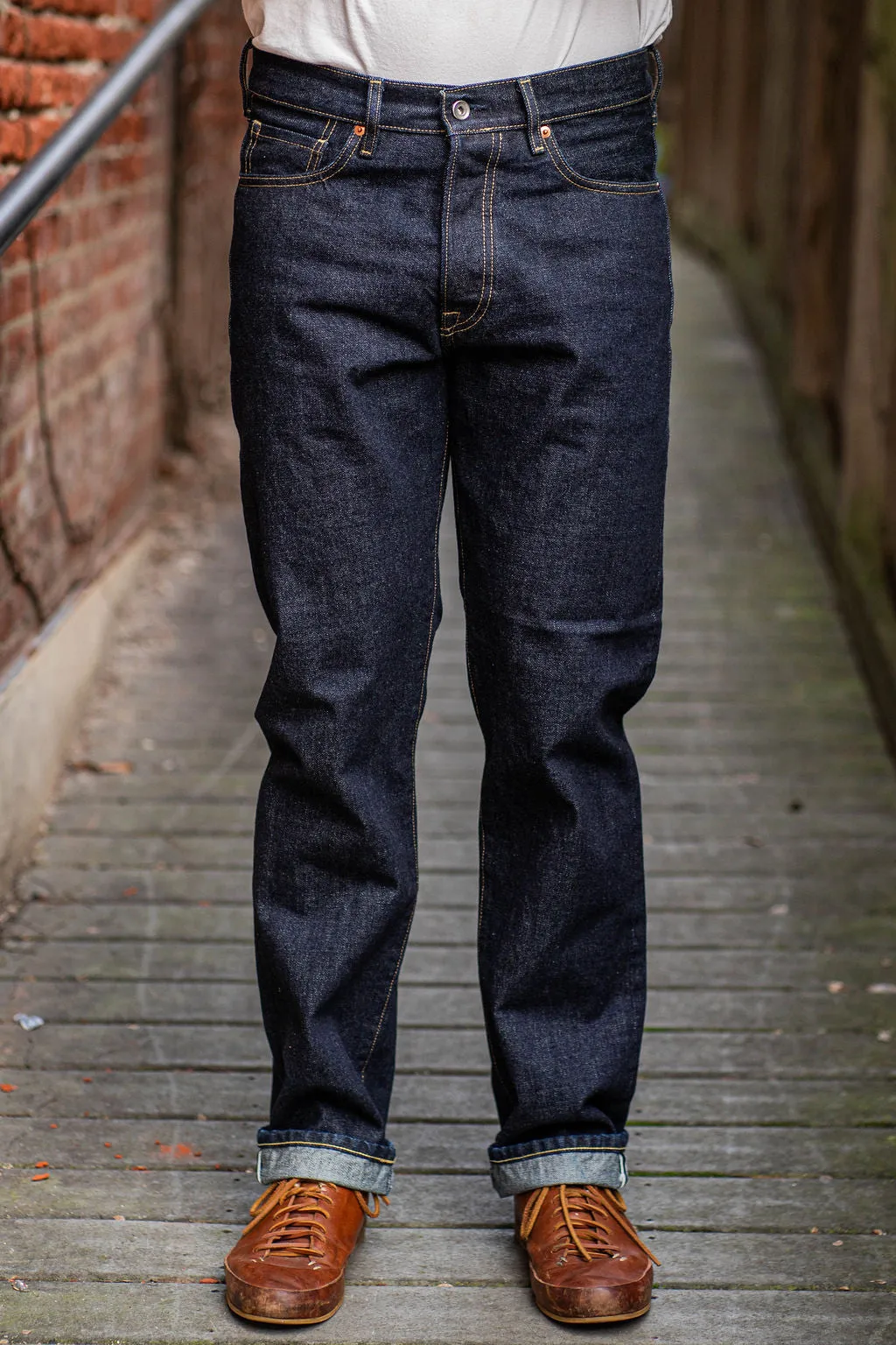 C.O.F. Studio M6 Straight - 15oz Slub Selvedge Rinsed sold by Franklin and Poe