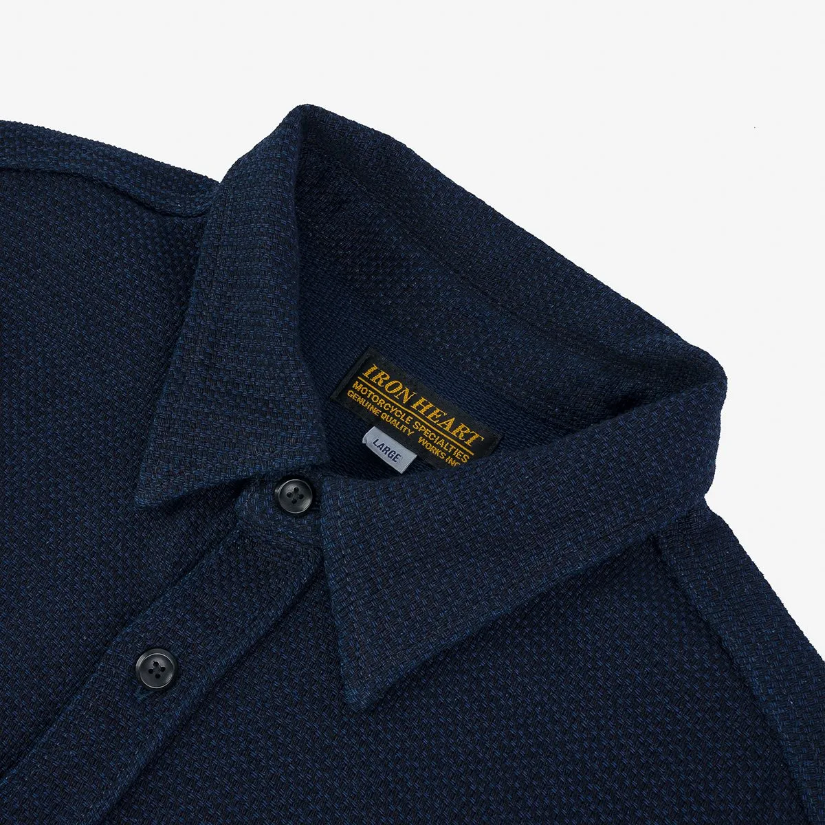Iron Heart IHSH-380-IND 12oz Dobby Cloth Work Shirt - Indigo sold by Franklin and Poe product image thumbnail 5