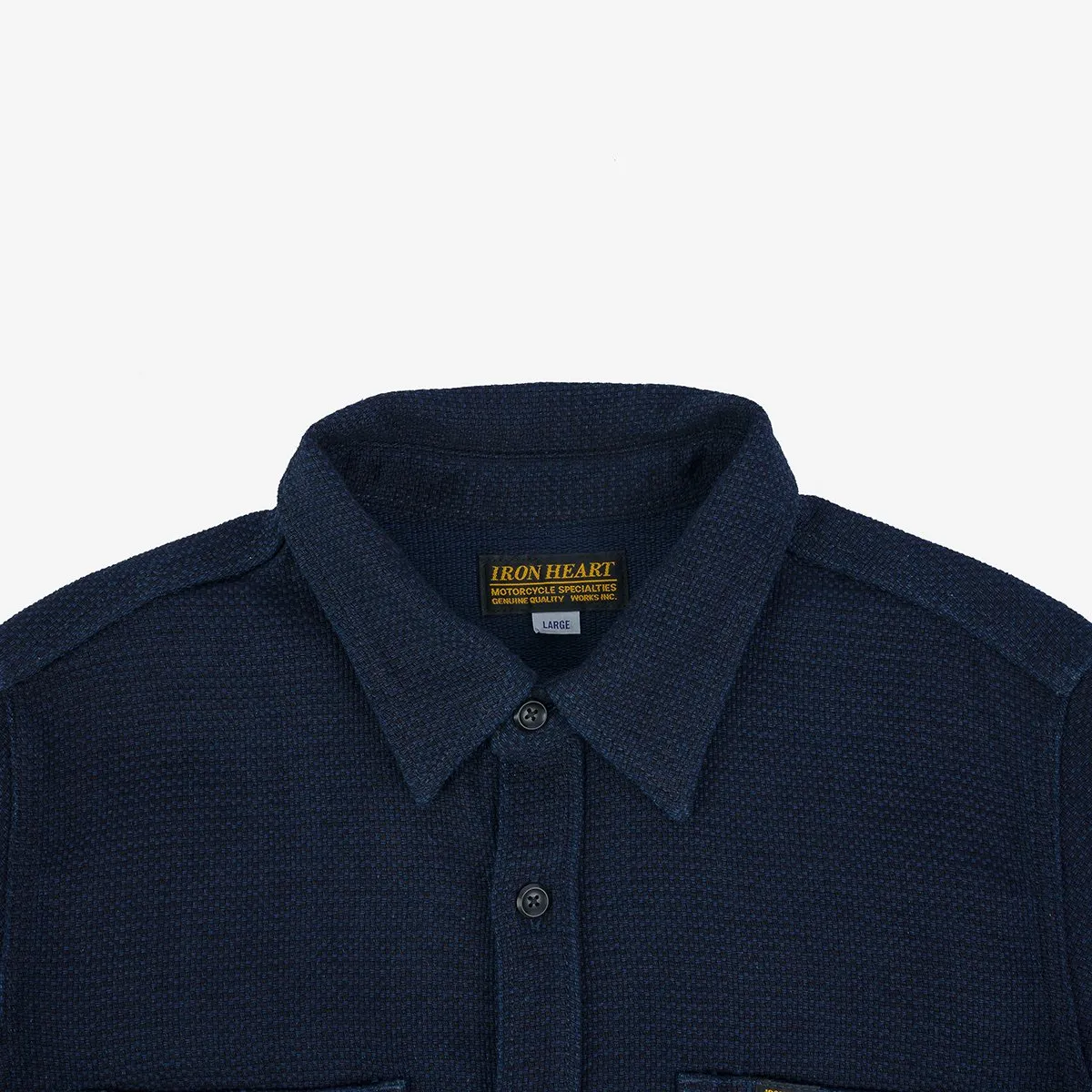 Iron Heart IHSH-380-IND 12oz Dobby Cloth Work Shirt - Indigo sold by Franklin and Poe product image thumbnail 4