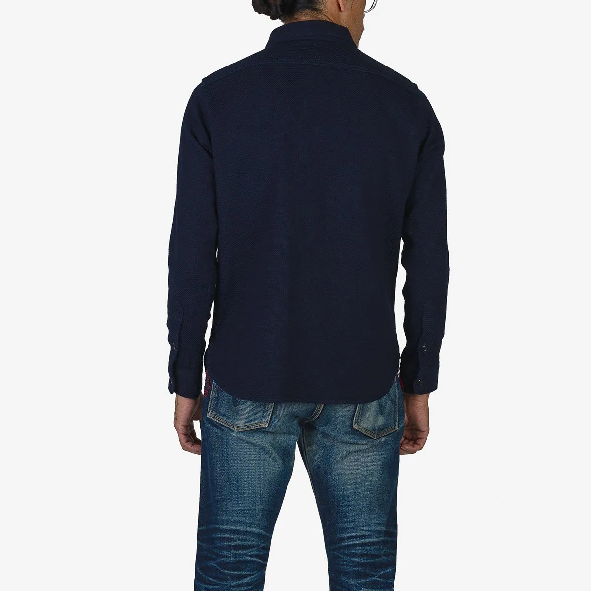 Iron Heart IHSH-380-IND 12oz Dobby Cloth Work Shirt - Indigo sold by Franklin and Poe product image thumbnail 2