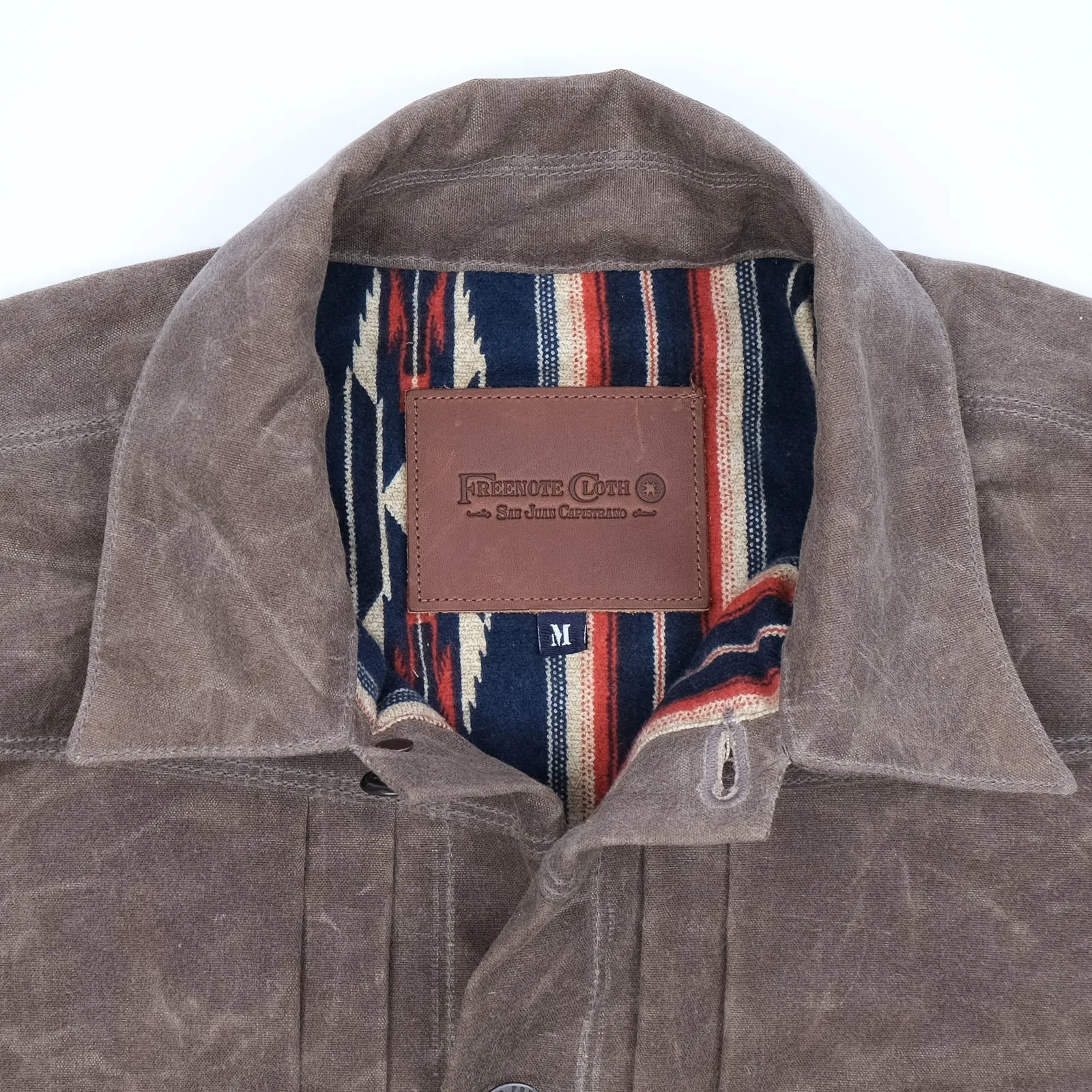 Freenote Cloth Riders Jacket Waxed Canvas - Oak sold by Franklin and Poe product image thumbnail 5