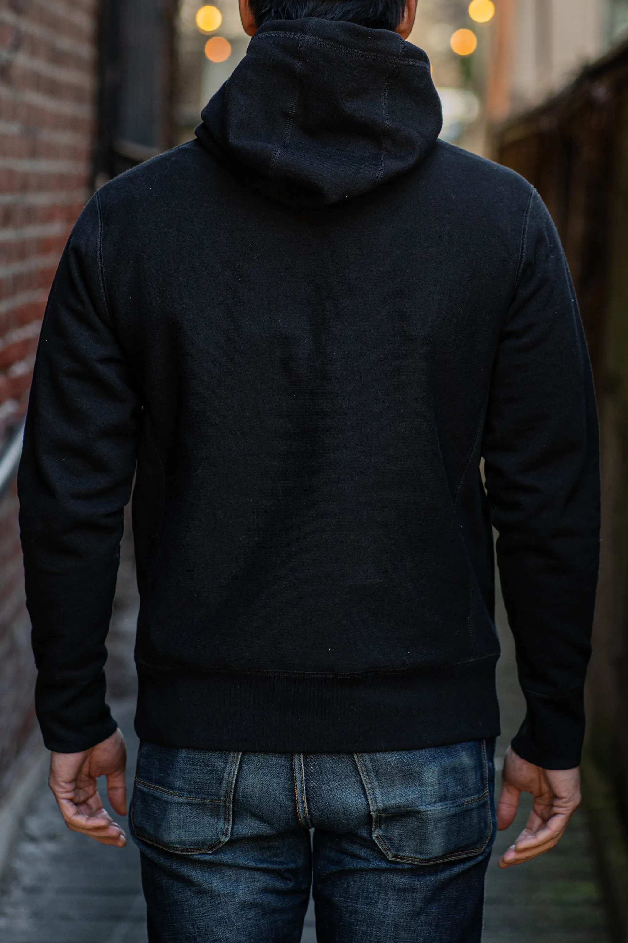3sixteen Heavyweight Pullover Hoody - Black sold by Franklin and Poe product image thumbnail 3