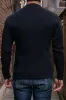 Iron Heart IHTL-1213-BLK Waffle Knit Long Sleeved Thermal Henley - Black sold by Franklin and Poe