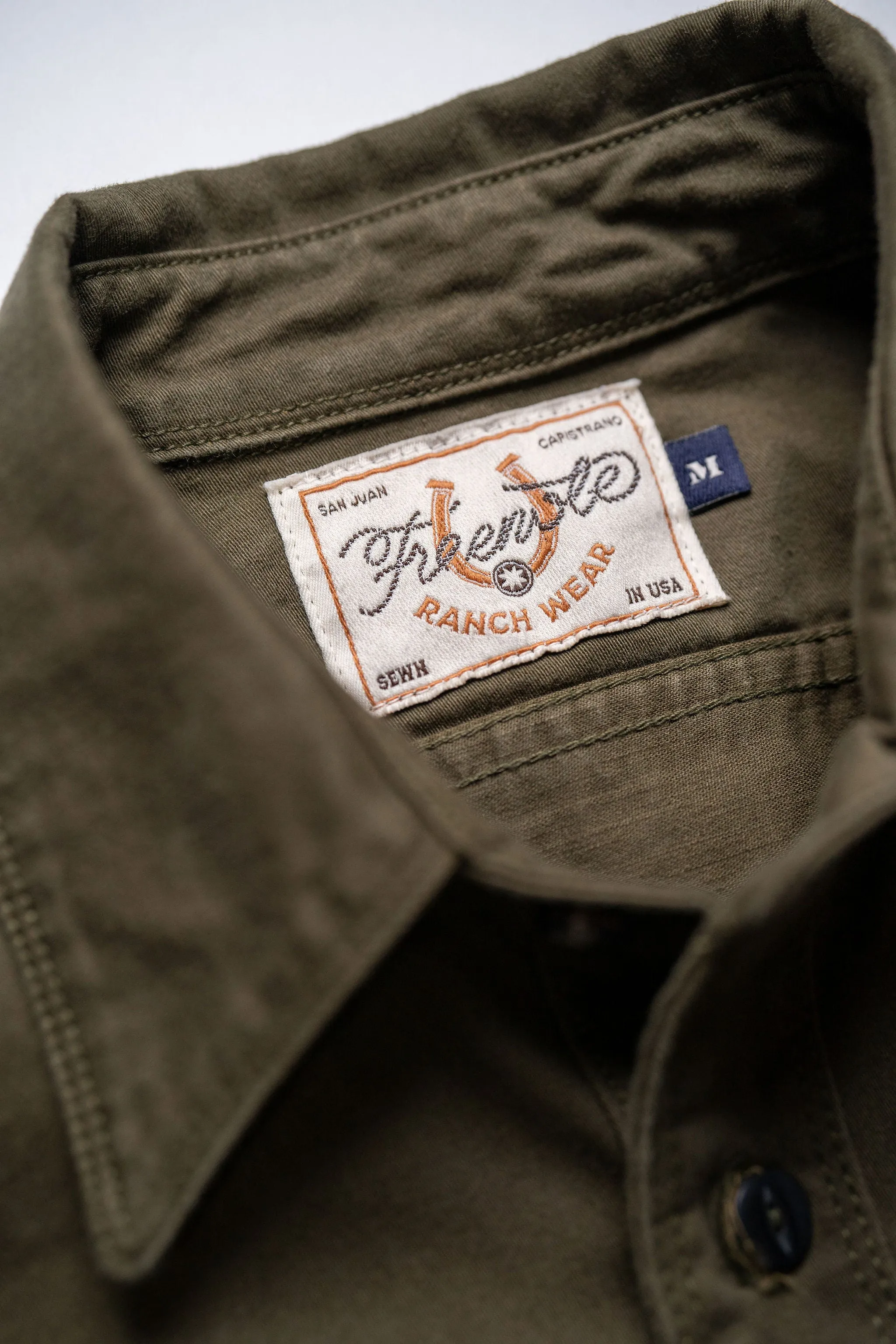 Freenote Cloth Rancho - Army Green sold by Franklin and Poe product image thumbnail 5