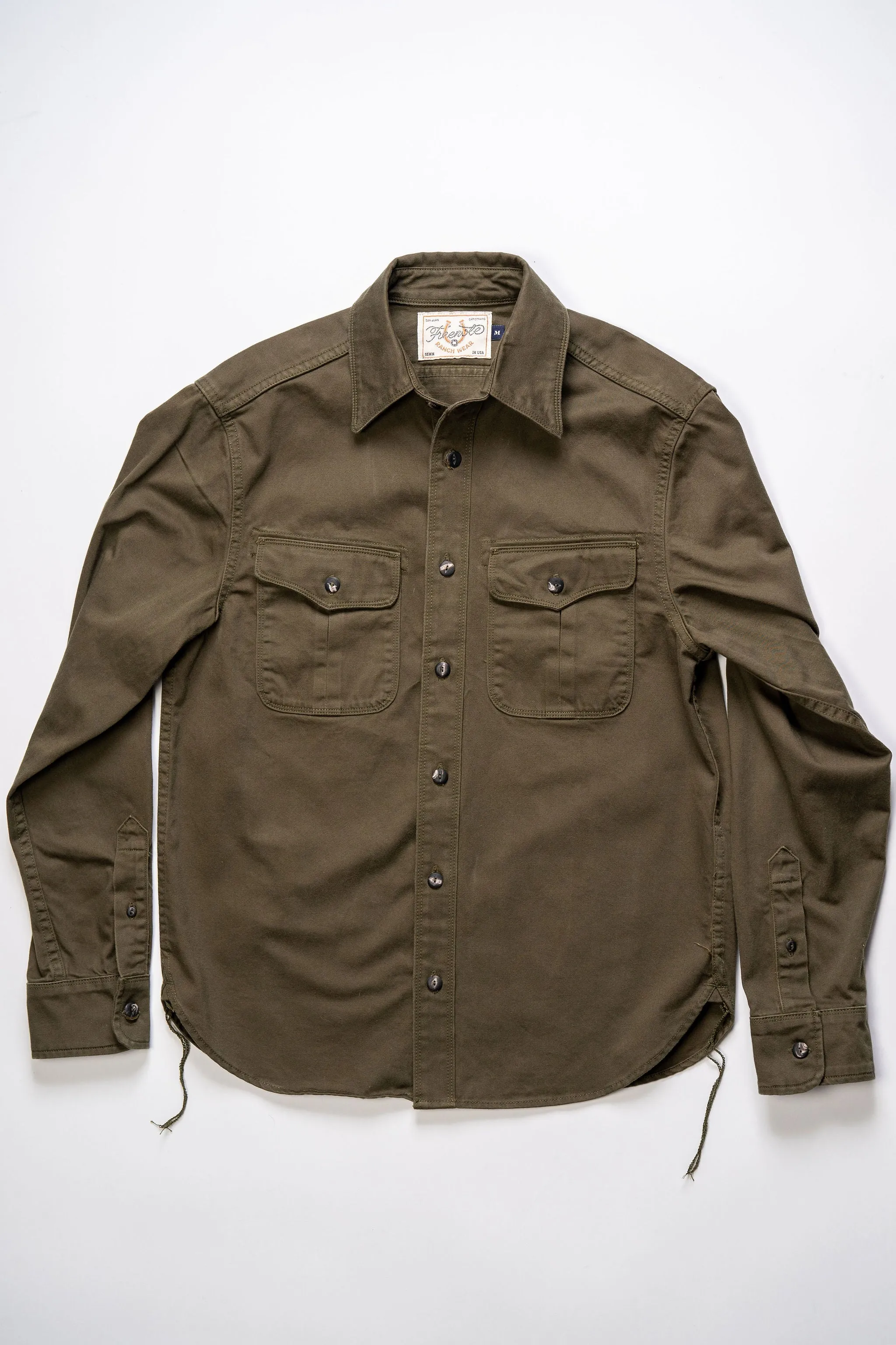 Freenote Cloth Rancho - Army Green sold by Franklin and Poe product image thumbnail 4