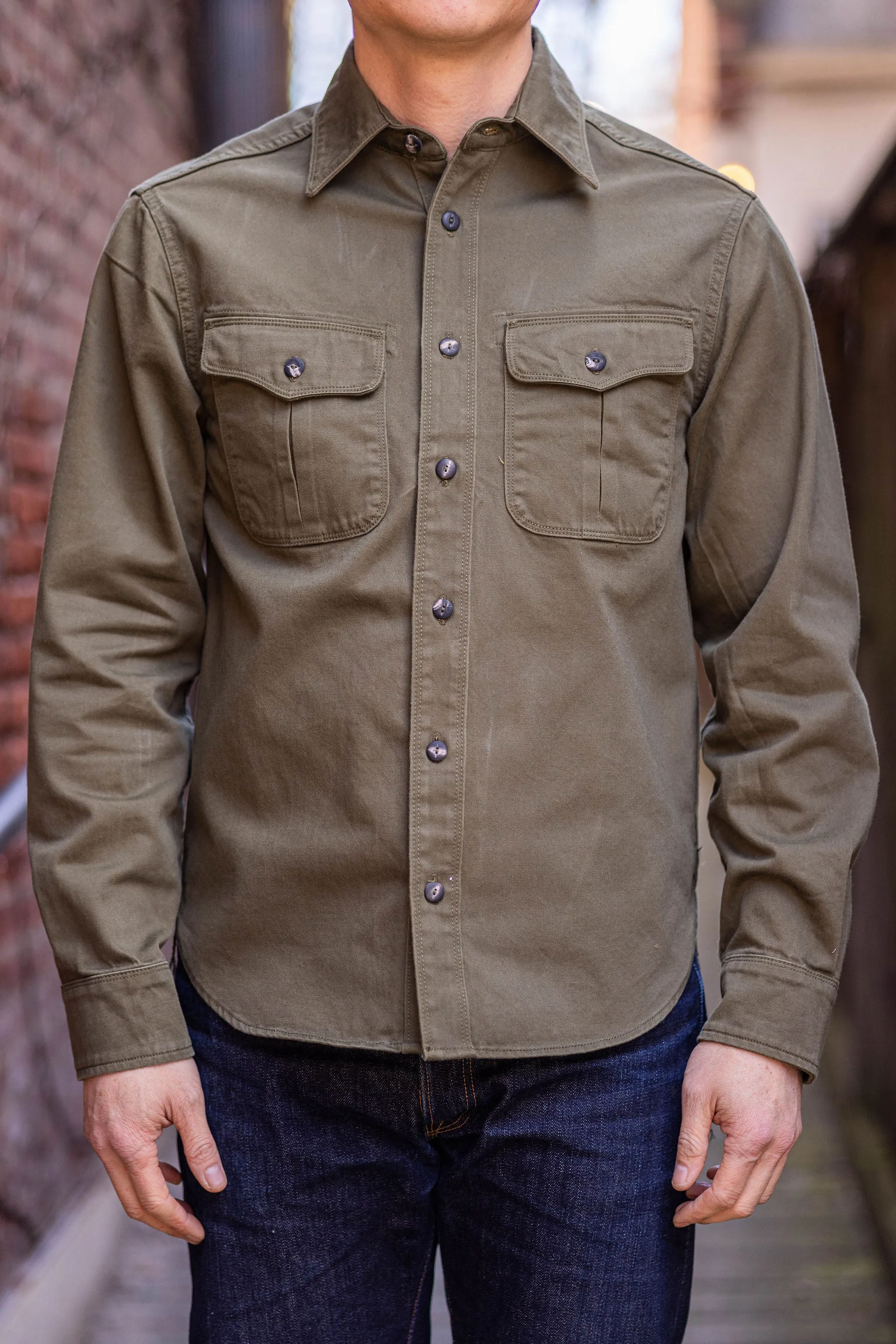 Freenote Cloth Rancho - Army Green sold by Franklin and Poe