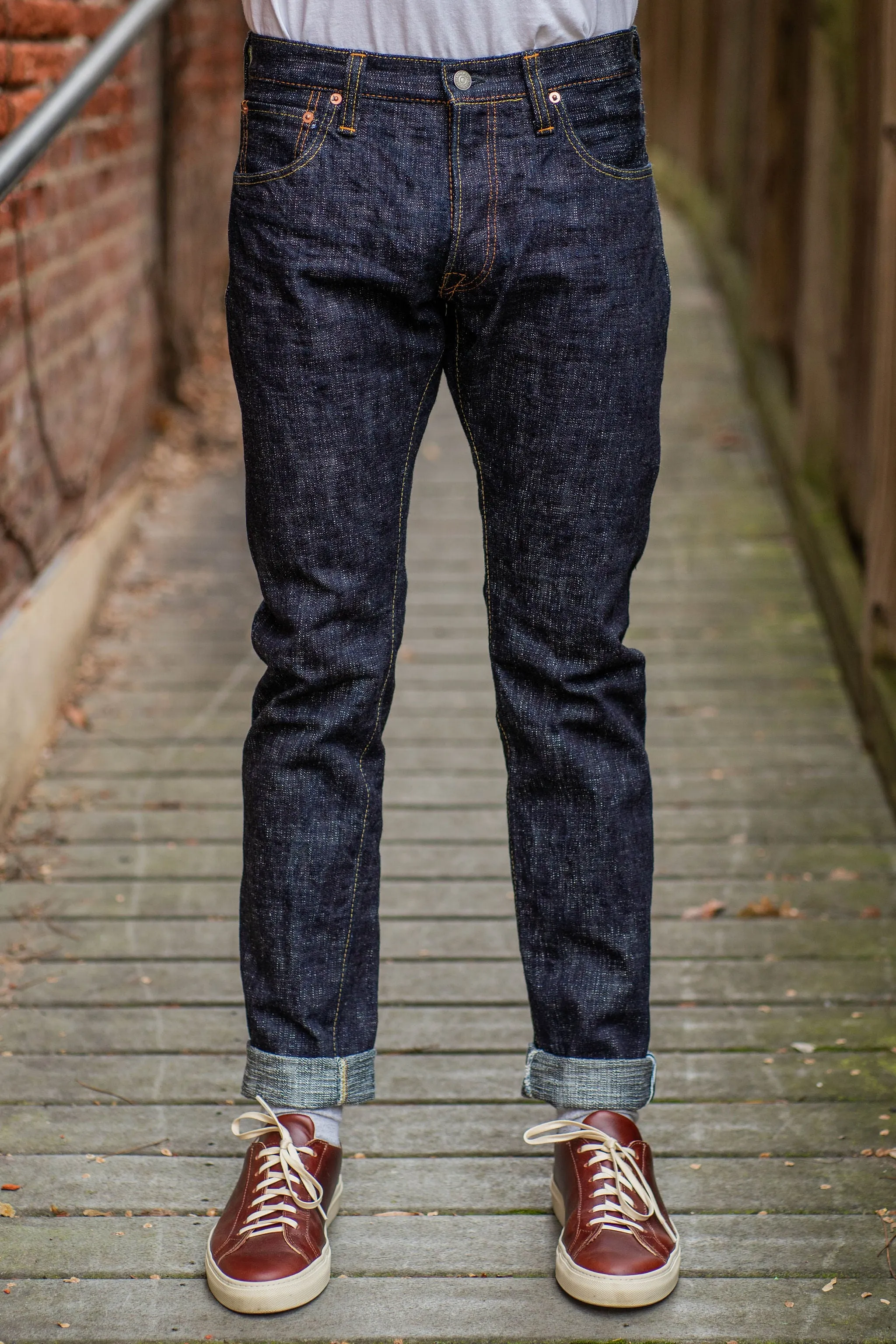 Pure Blue Japan WSB-013 Slim Taper - 16oz Slub Denim sold by Franklin and Poe