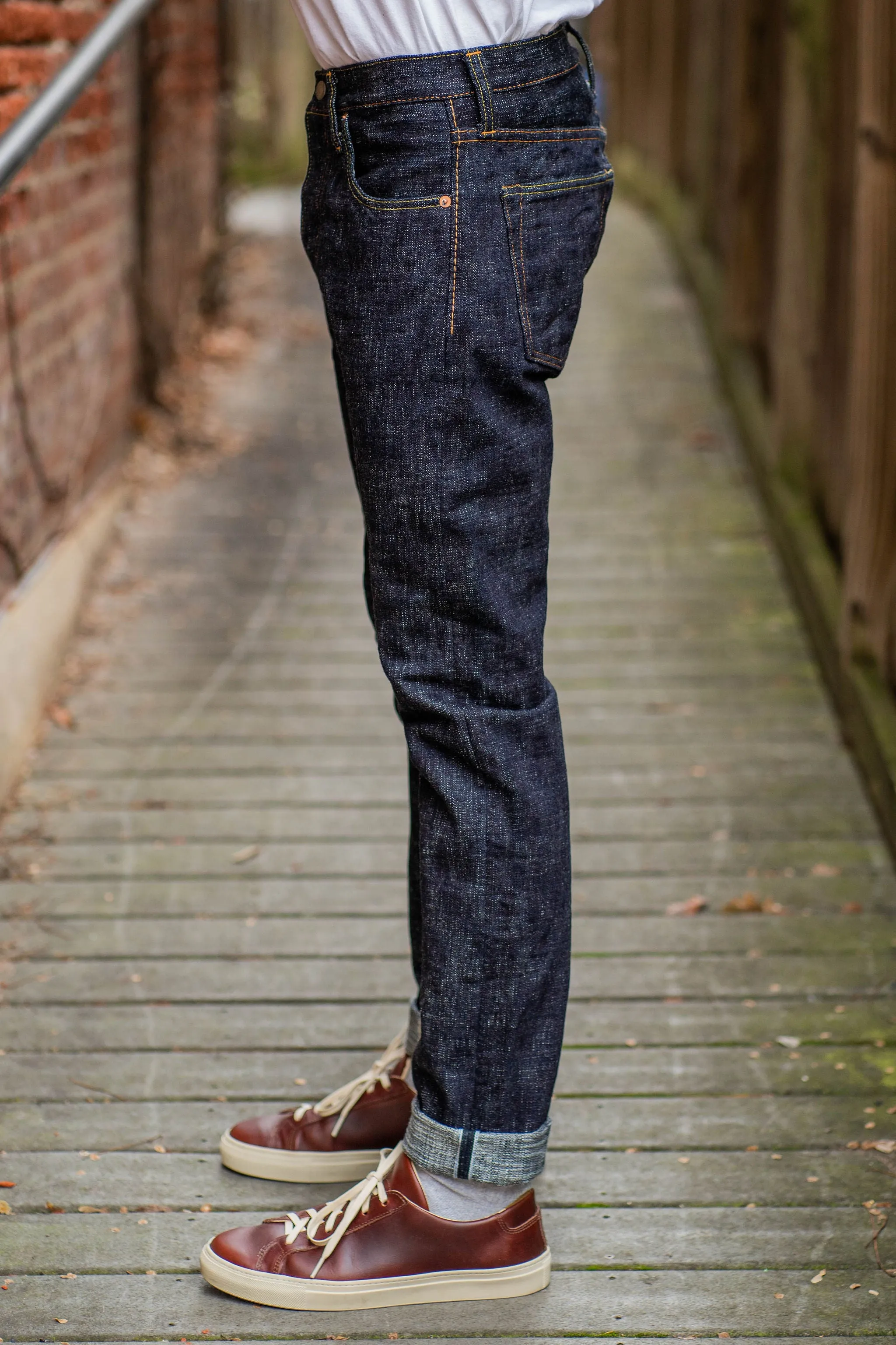 Pure Blue Japan WSB-013 Slim Taper - 16oz Slub Denim sold by Franklin and Poe product image thumbnail 2