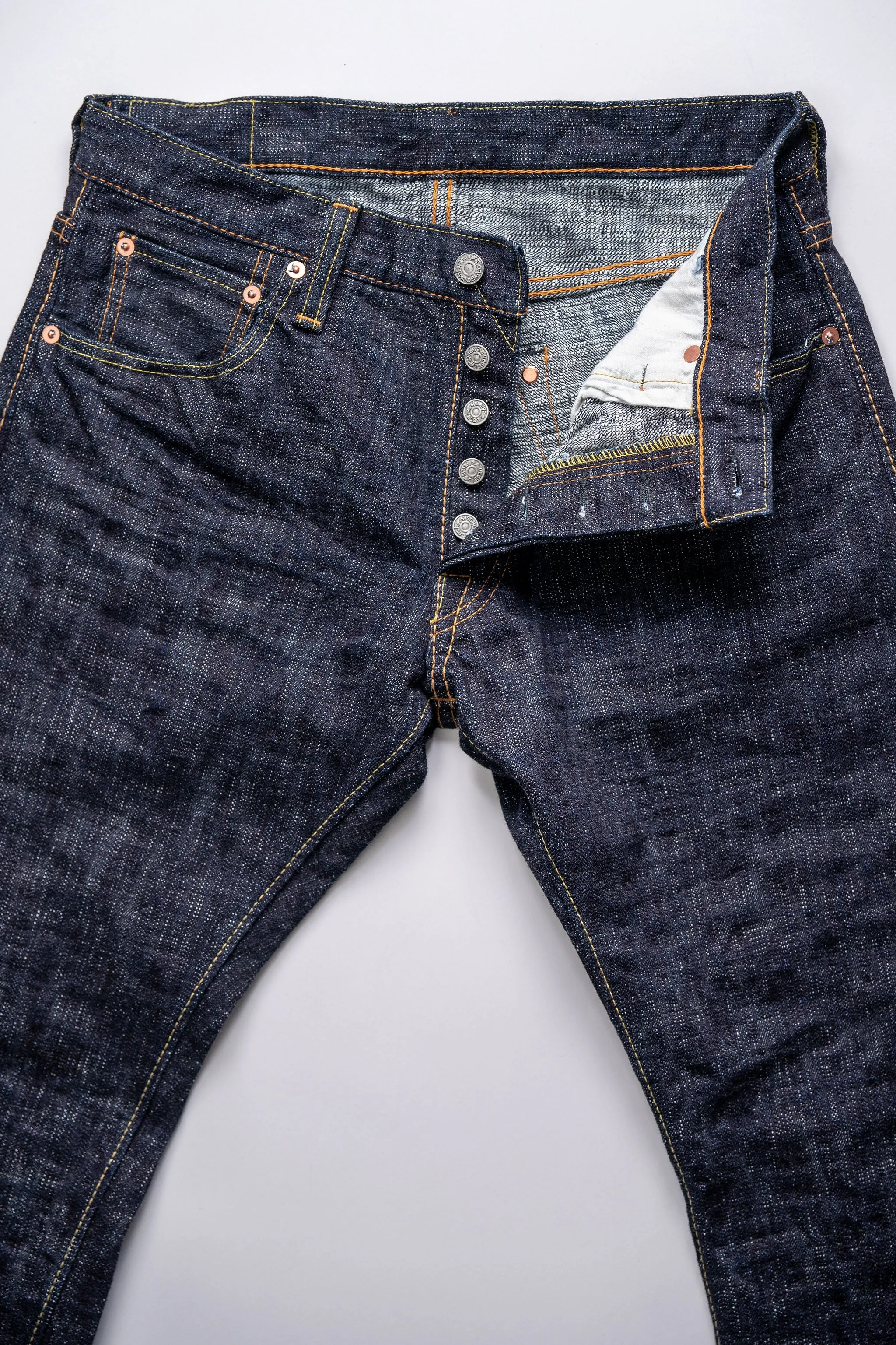 Pure Blue Japan WSB-013 Slim Taper - 16oz Slub Denim sold by Franklin and Poe product image thumbnail 5