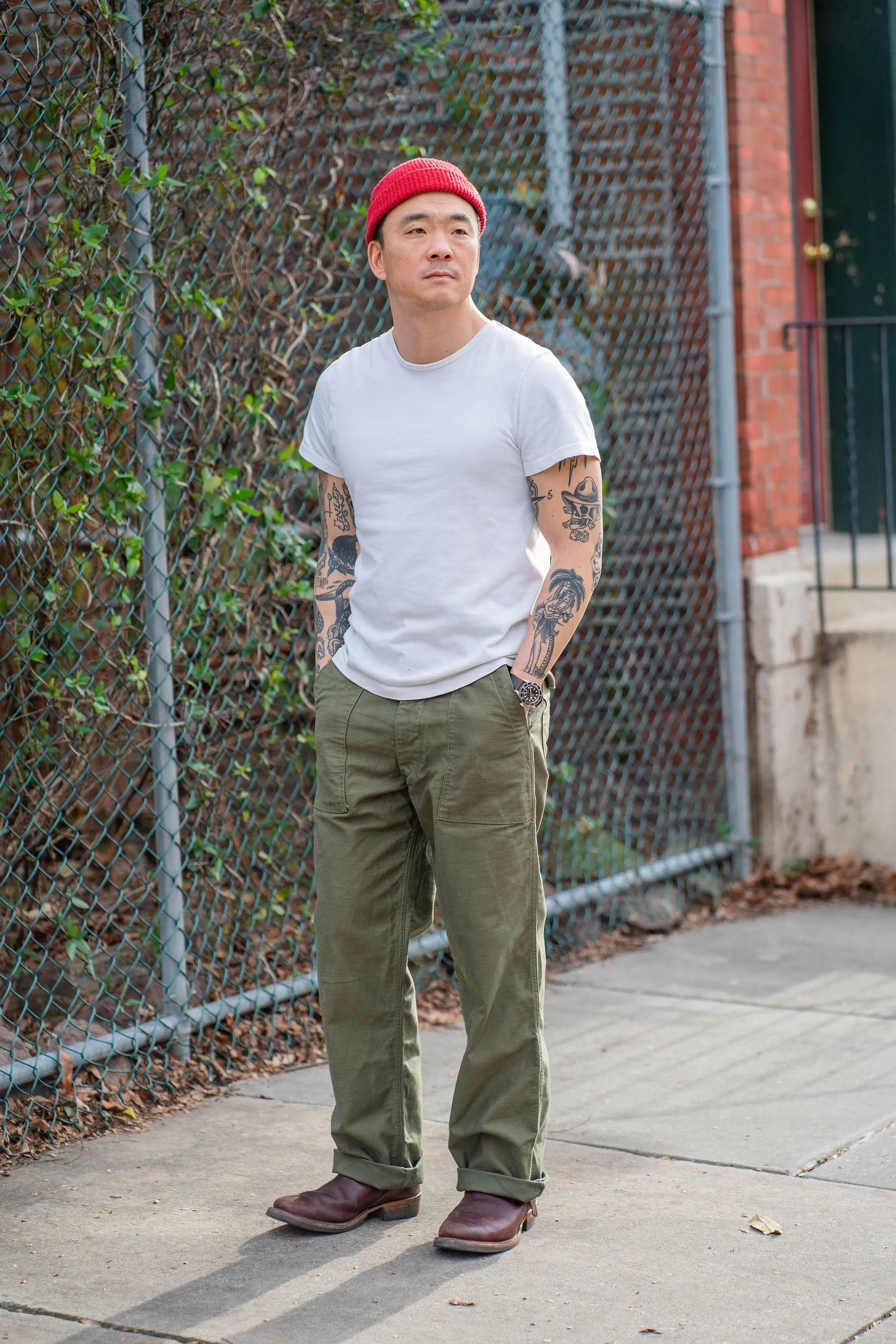 Left Field NYC OG-107 - 12 oz Baker Back Cotton Satin sold by Franklin and Poe product image thumbnail 4