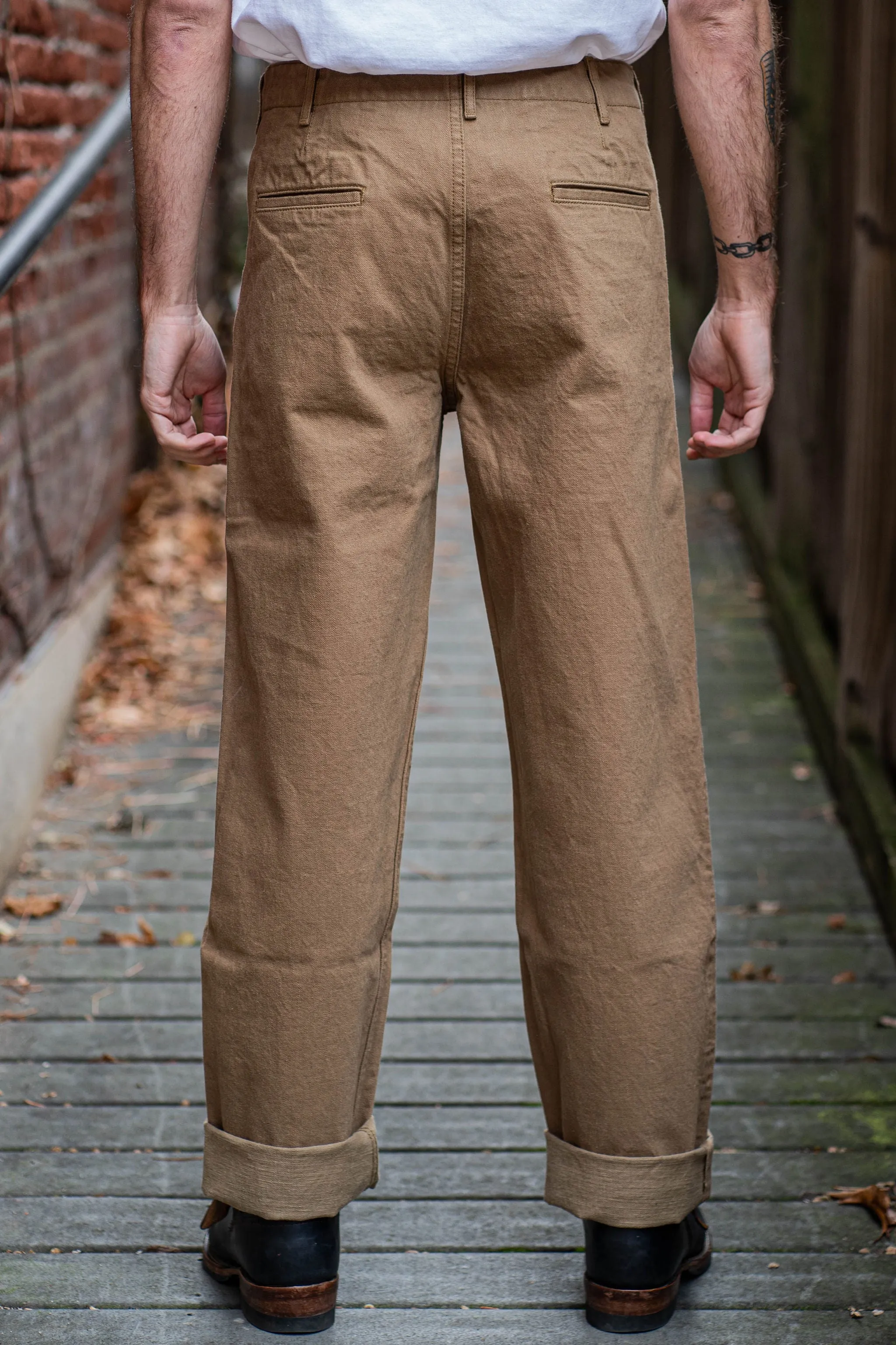 Samurai SJ48CP -  15oz Heavy Khaki Wide Chino sold by Franklin and Poe product image thumbnail 3