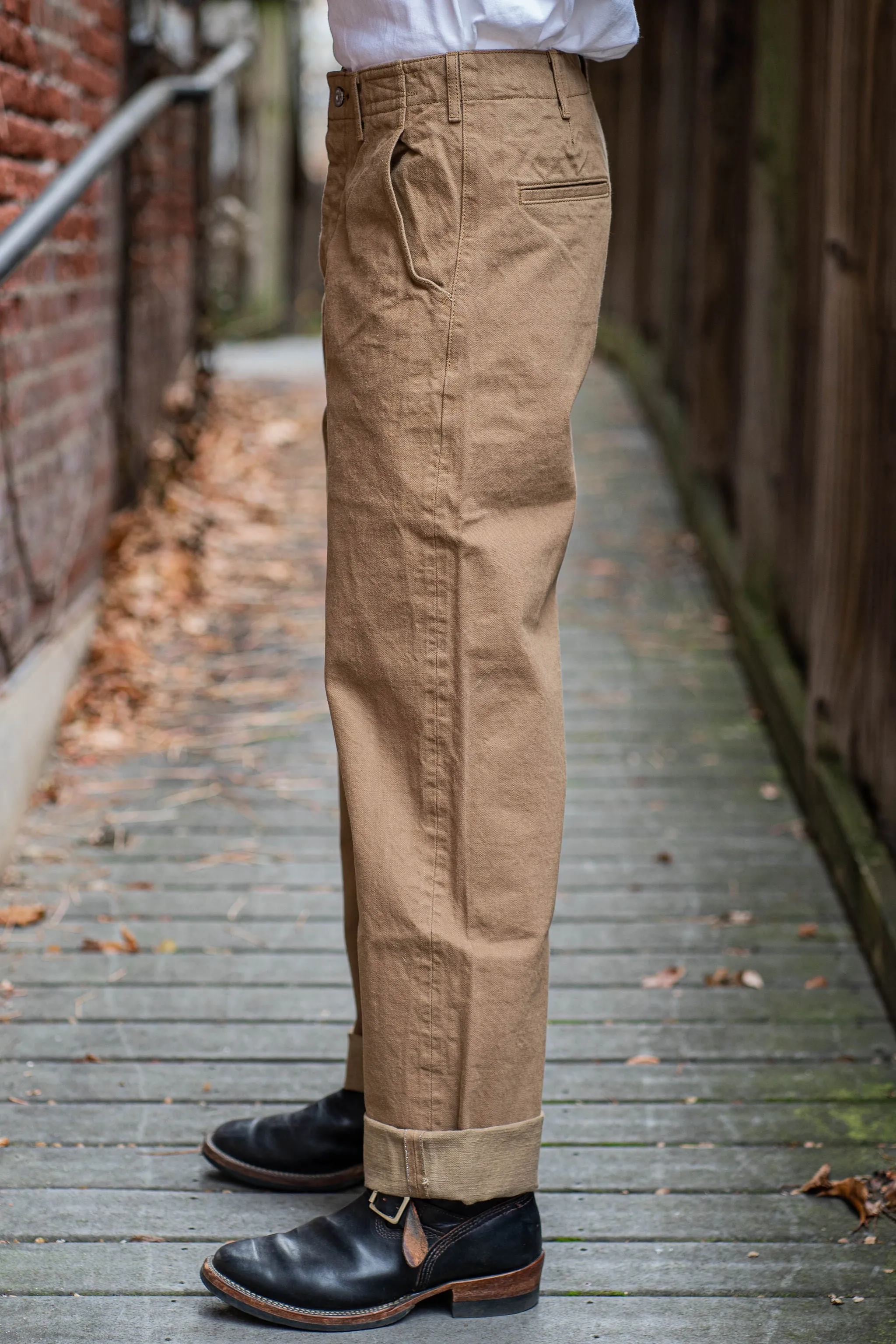 Samurai SJ48CP -  15oz Heavy Khaki Wide Chino sold by Franklin and Poe product image thumbnail 2