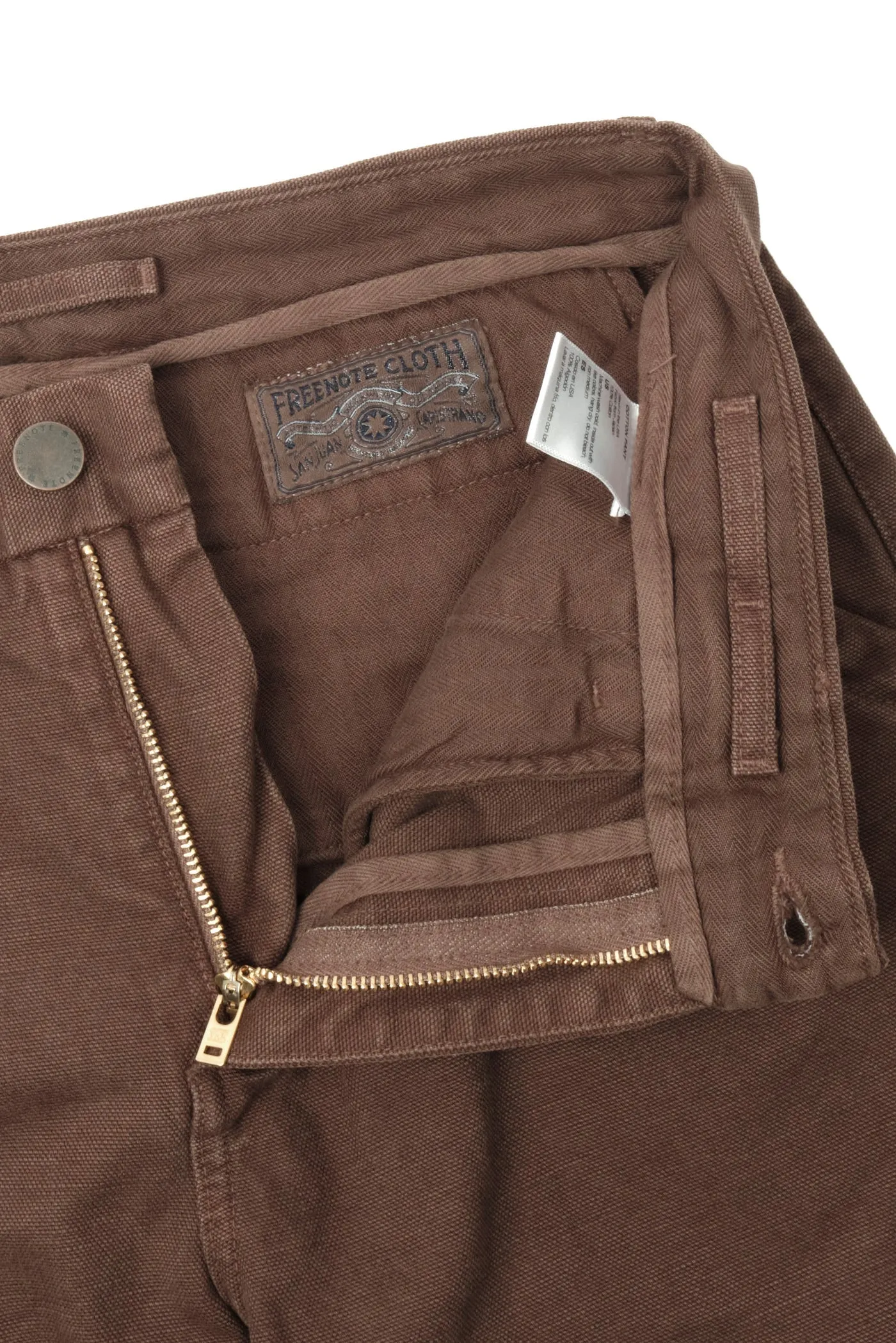 Freenote Cloth Workers Chino Slim Fit - 14oz Slub Bark sold by Franklin and Poe product image thumbnail 5