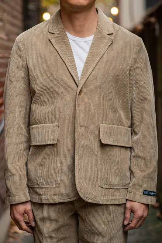 Knickerbocker Corduroy Town Suit Jacket - Khaki sold by Franklin and Poe