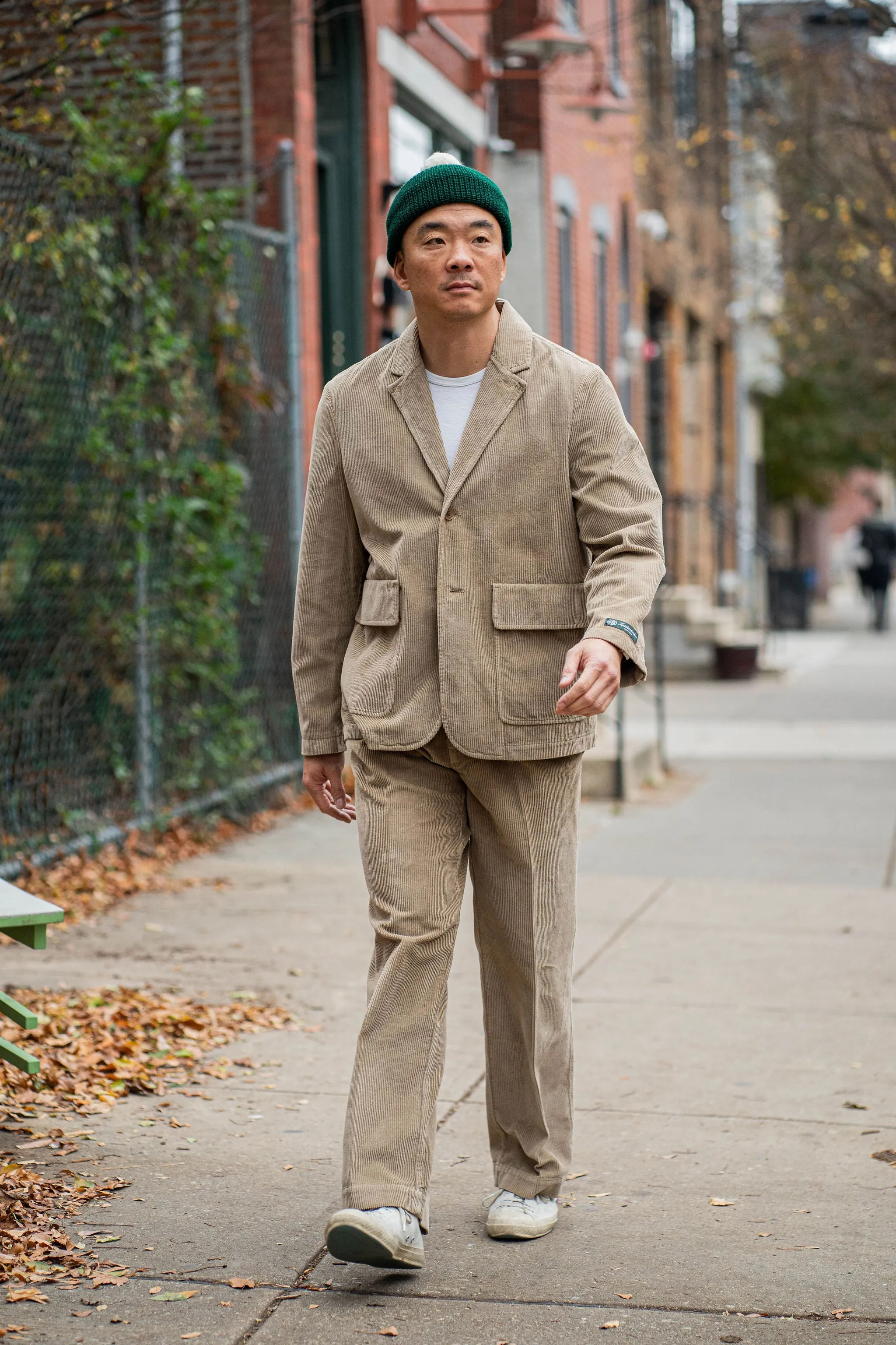 Knickerbocker Corduroy Town Pant - Khaki sold by Franklin and Poe product image thumbnail 4
