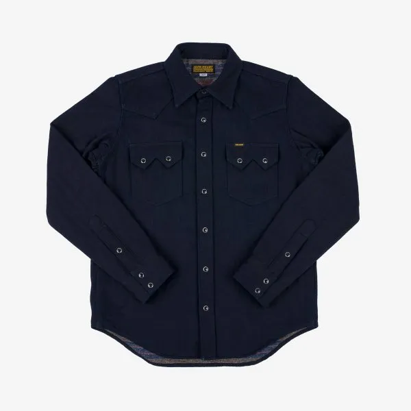 Iron Heart IHSH-368-IND 14oz Double Cloth Western Shirt - Indigo sold by Franklin and Poe product image thumbnail 4