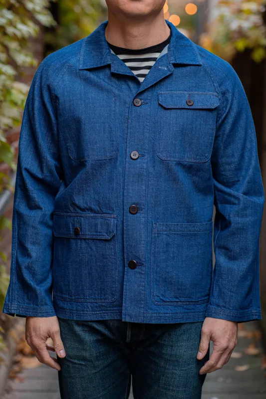 Heimat Textil Journey Coat - Indigo Rinse sold by Franklin and Poe