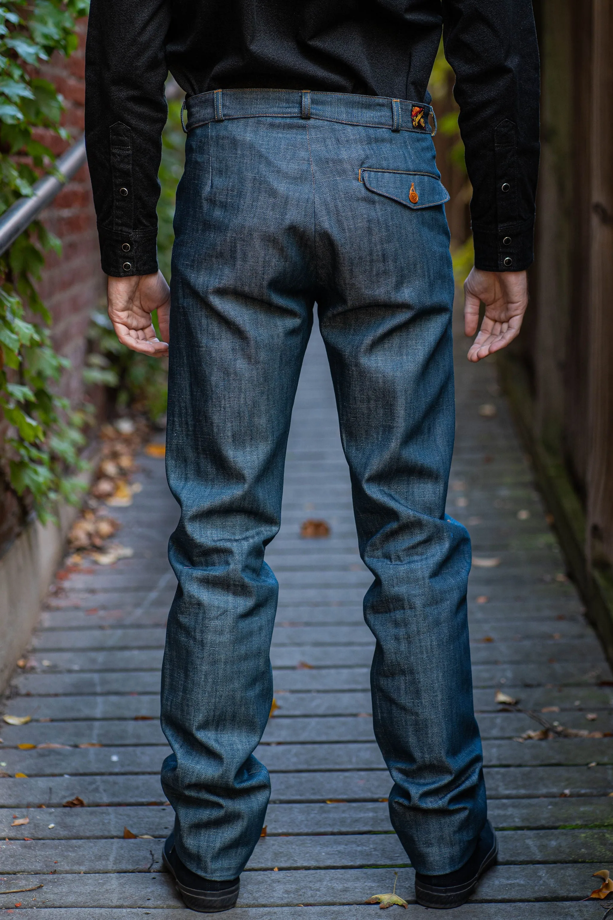 Mister Freedom "Nouvelle Vague" Slacks - NOS "Player" Denim sold by Franklin and Poe product image thumbnail 3