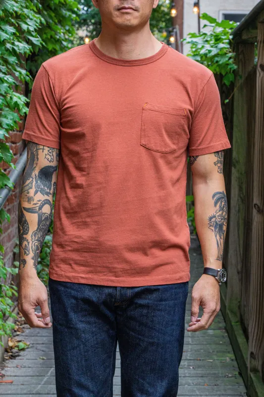 Freenote Cloth 9oz Pocket T-Shirt - Picante sold by Franklin and Poe