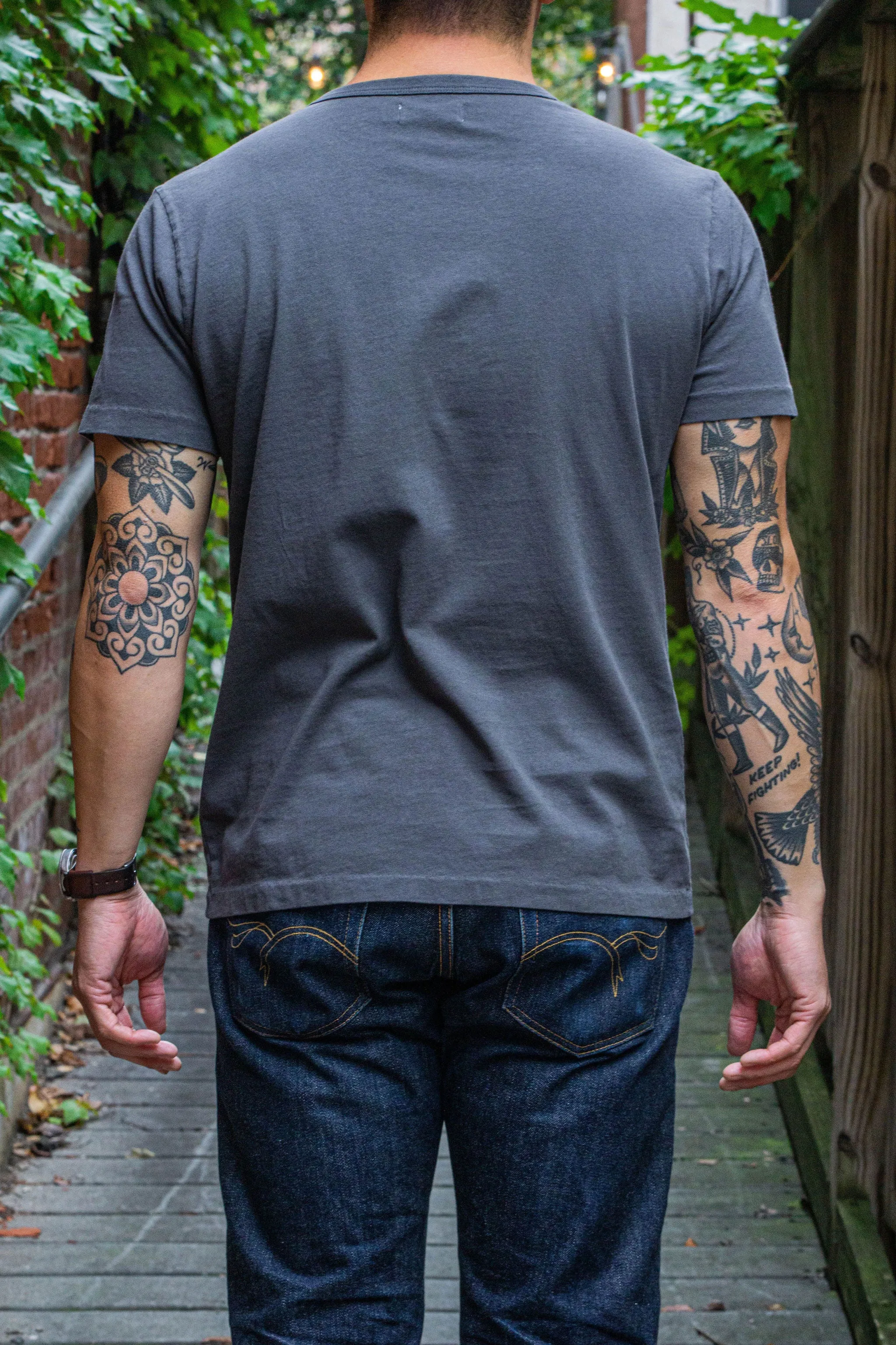 Freenote Cloth 9oz Pocket T-Shirt - Midnight sold by Franklin and Poe product image thumbnail 2