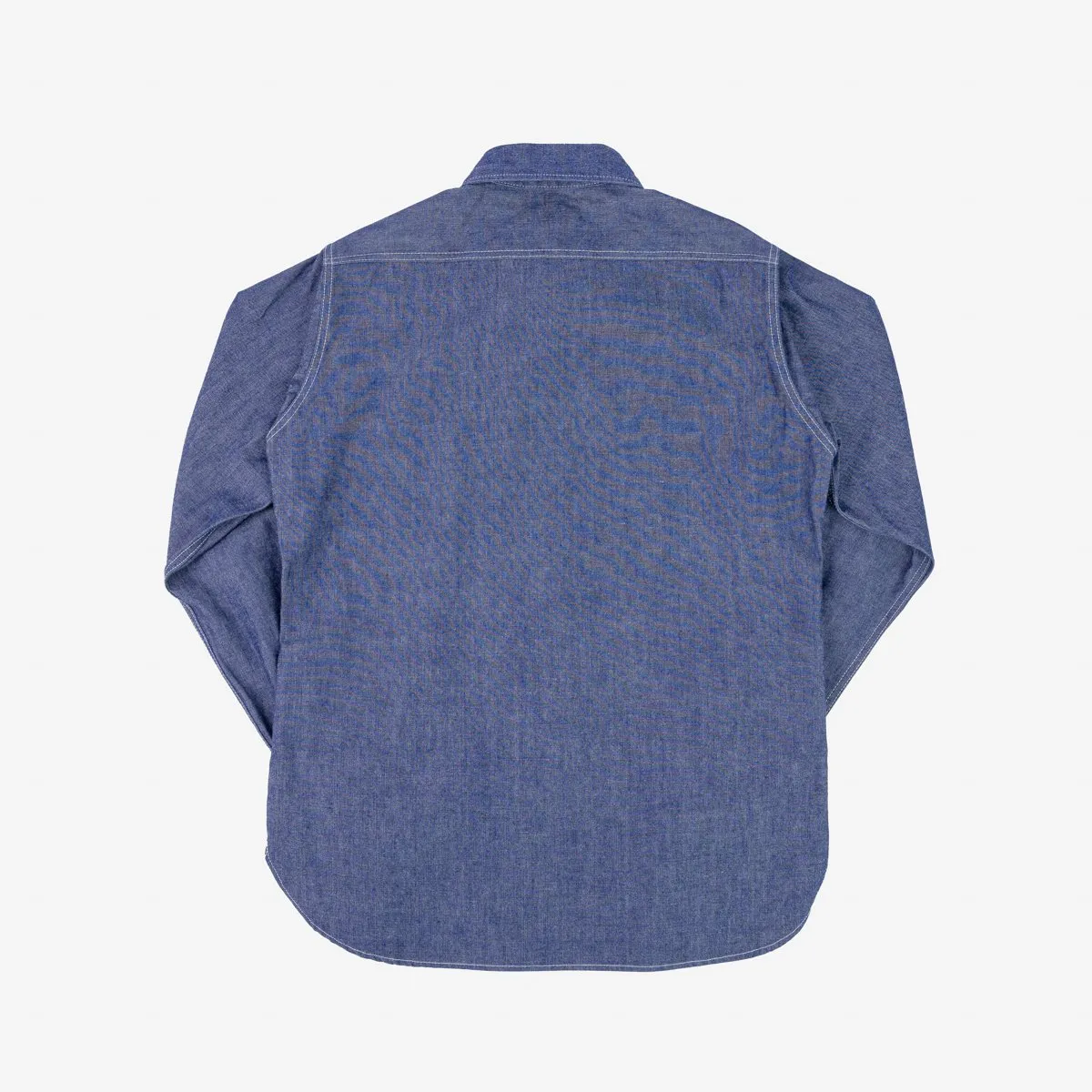 Iron Heart IHSH-363-NAV 10oz Organic Chambray Work Shirt - Navy Blue sold by Franklin and Poe product image thumbnail 4