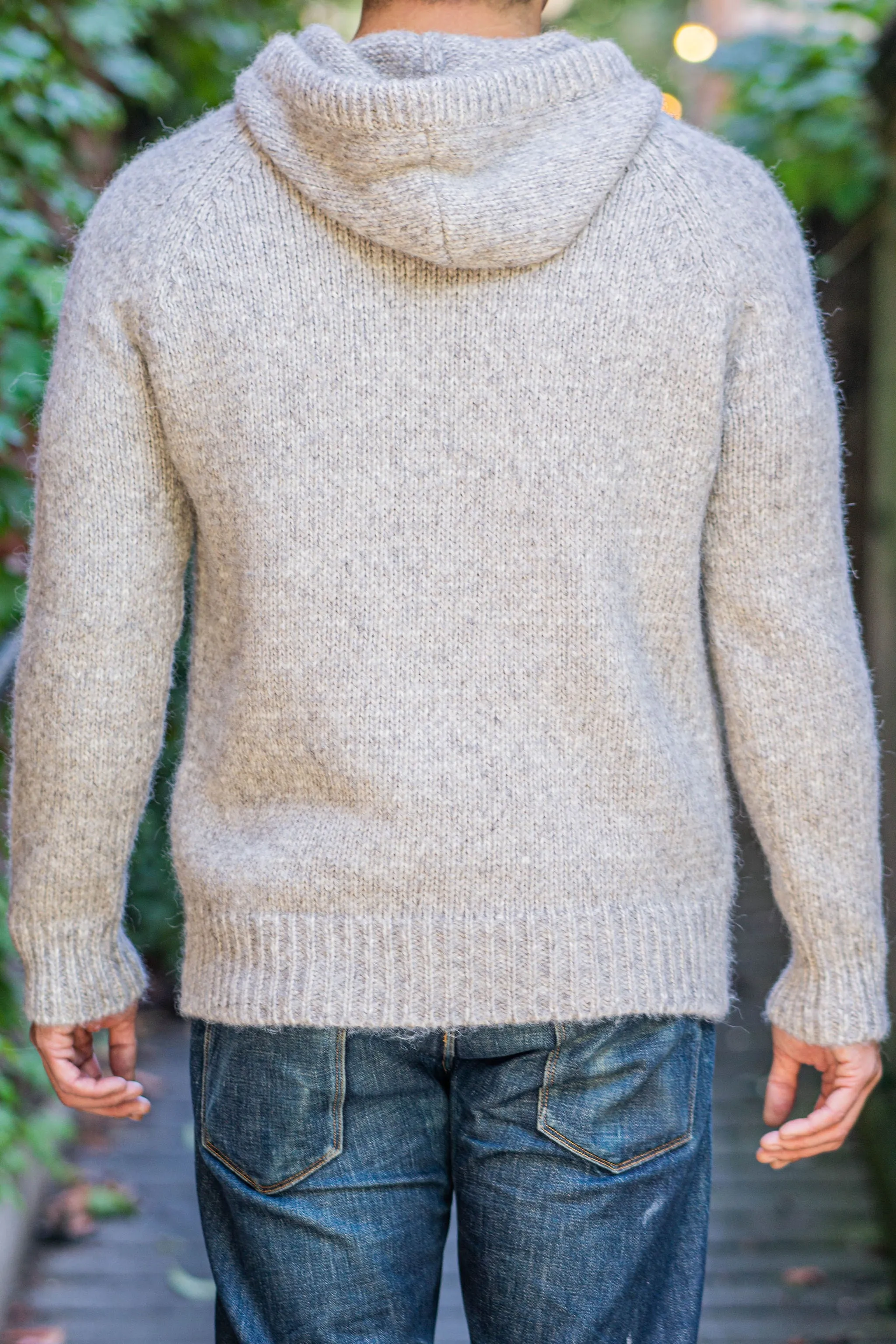 Indi + Ash Nova Hoody - Grey/Walnut Alpaca sold by Franklin and Poe product image thumbnail 2