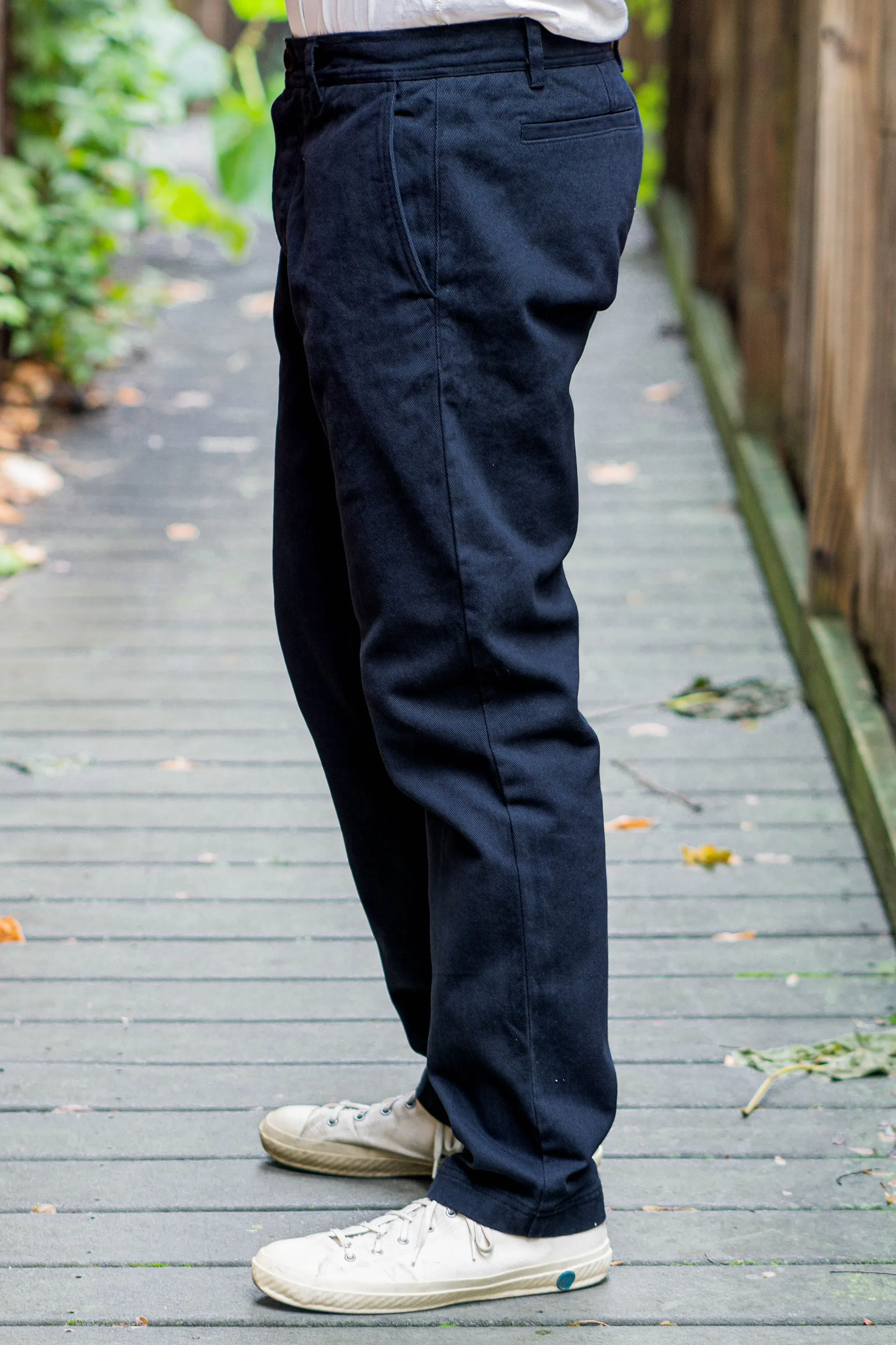 Hansen Garments Fred Regular Cut Work Trousers - Dark Navy sold by Franklin and Poe product image thumbnail 2