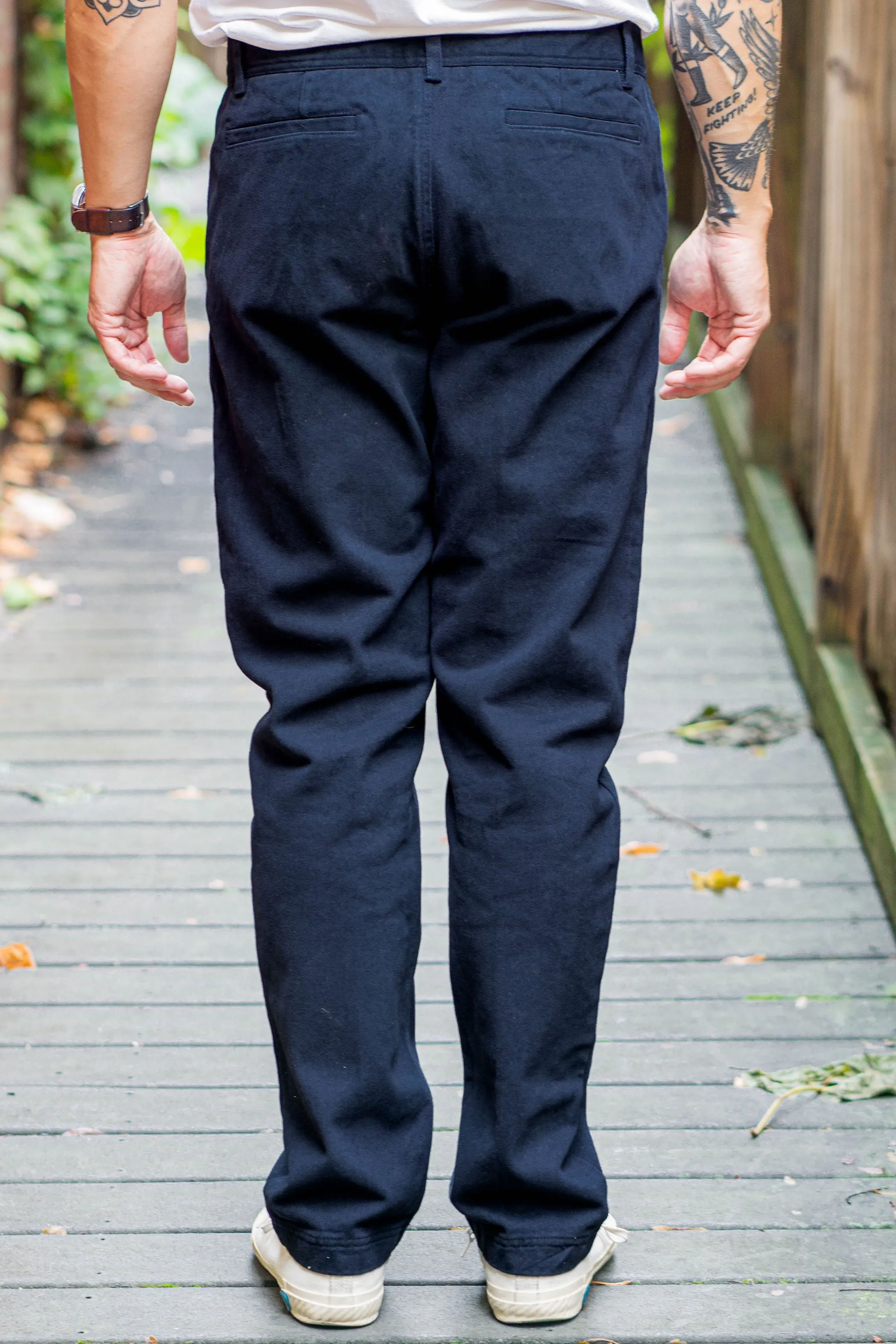 Hansen Garments Fred Regular Cut Work Trousers - Dark Navy sold by Franklin and Poe product image thumbnail 3