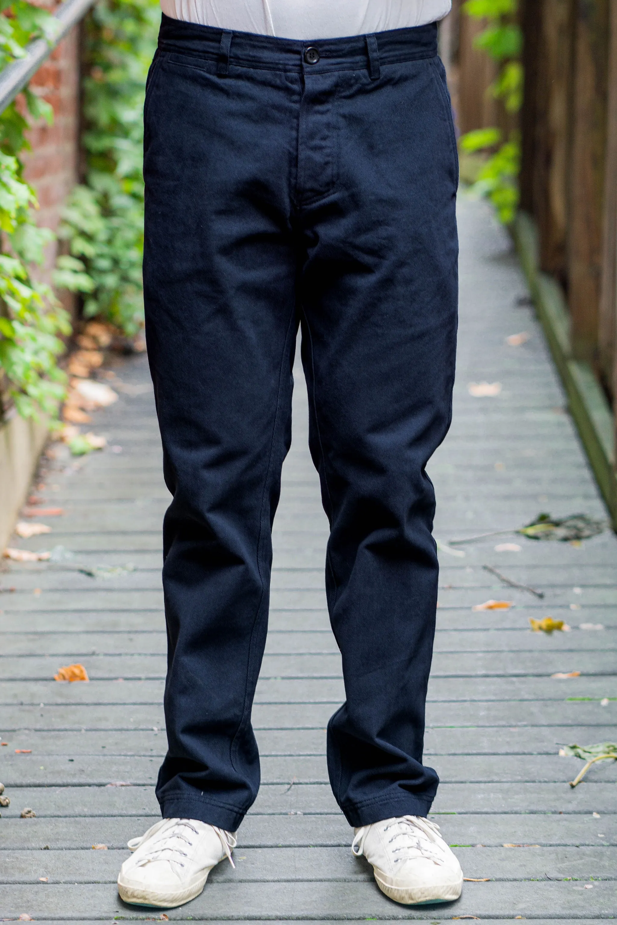 Hansen Garments Fred Regular Cut Work Trousers - Dark Navy sold by Franklin and Poe