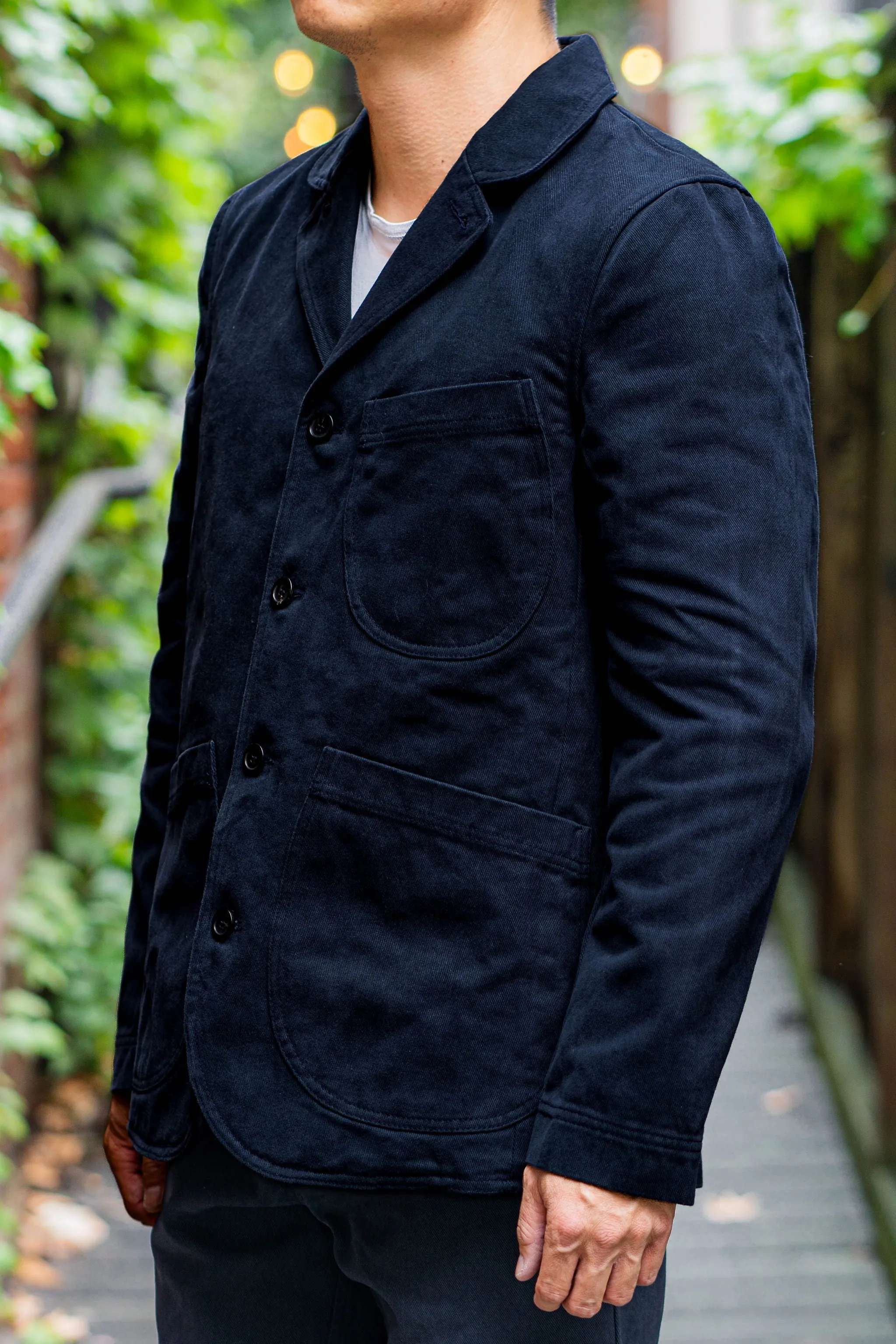 Hansen Garments Josef 5-Button Workwear Blazer - Dark Navy sold by Franklin and Poe product image thumbnail 2