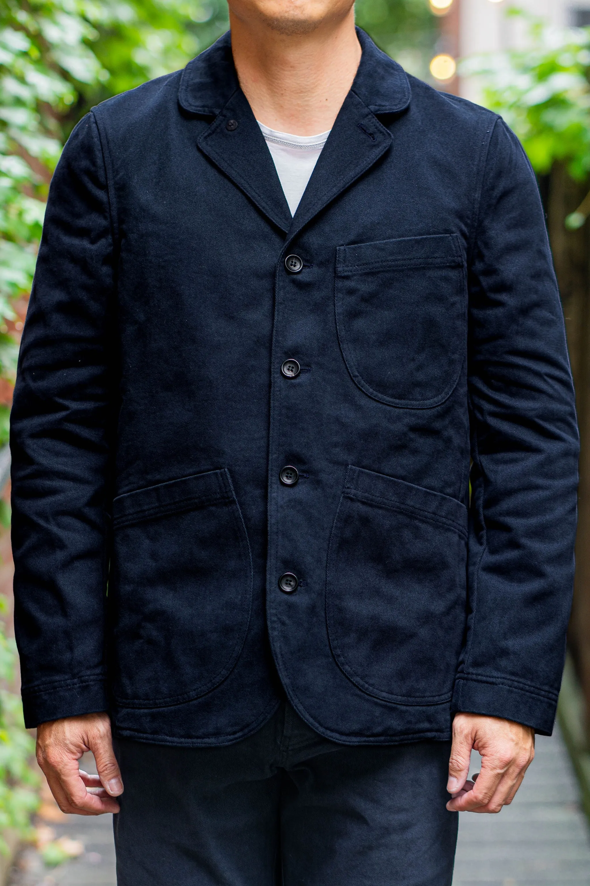 Hansen Garments Josef 5-Button Workwear Blazer - Dark Navy sold by Franklin and Poe