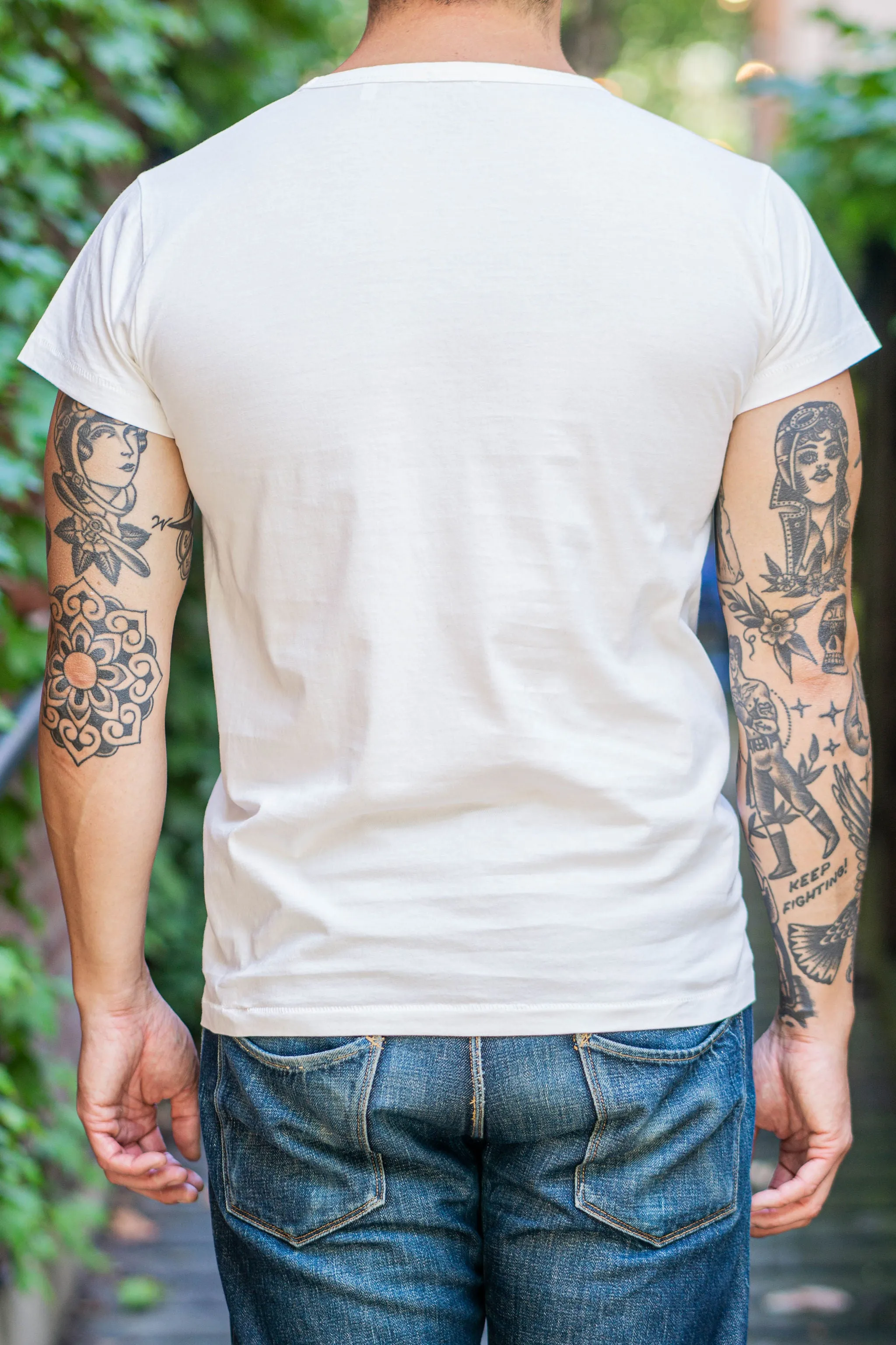 Wythe Tubular Pocket Tee - Natural sold by Franklin and Poe product image thumbnail 2